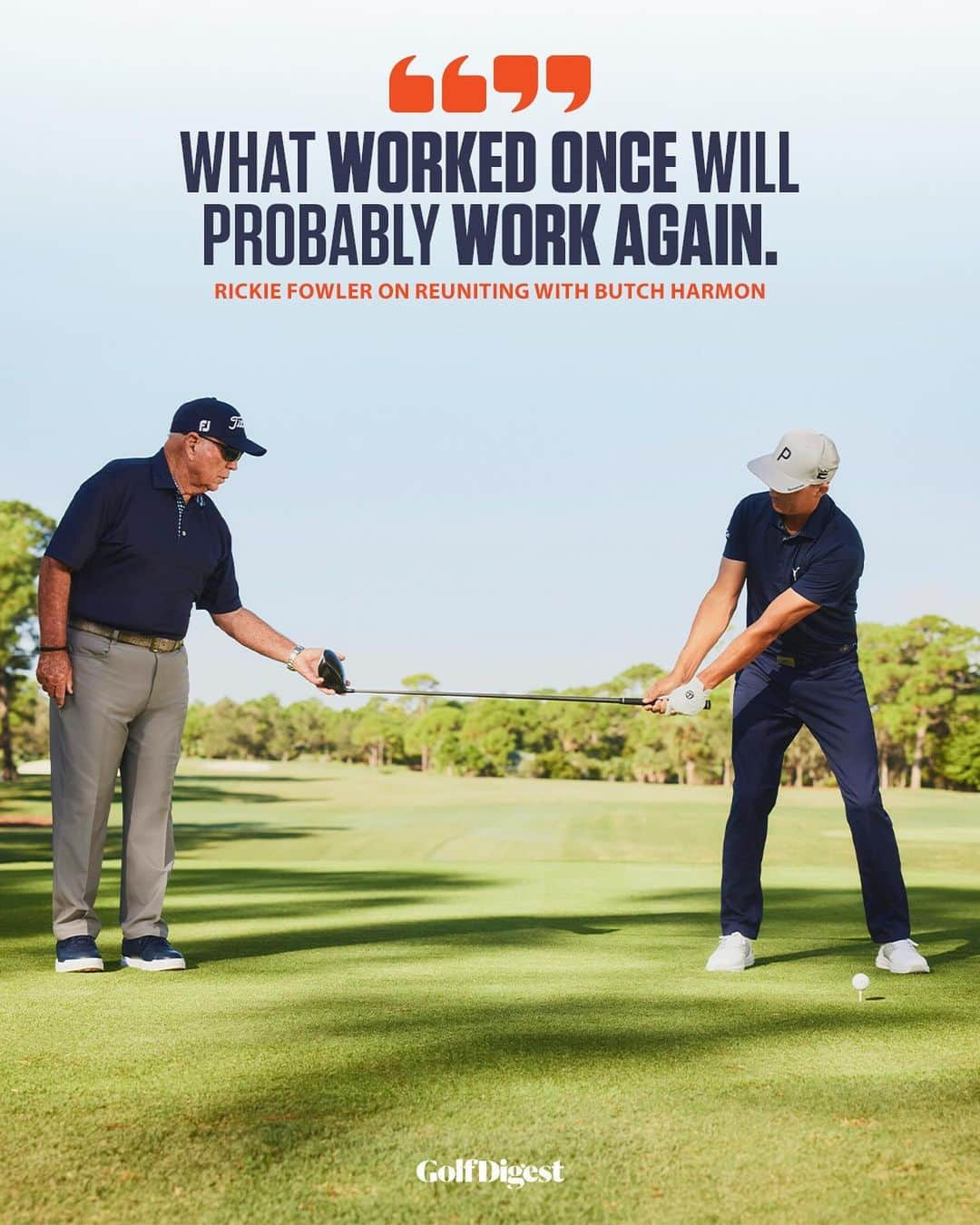 リッキー・ファウラーさんのインスタグラム写真 - (リッキー・ファウラーInstagram)「Rickie Fowler found his swing again. 🔥 Our latest cover star shares how reuniting with legendary golf instructor Butch Harmon got him back to his winning ways. See how the power of Butch can help you too at the link in our bio.」12月13日 5時13分 - rickiefowler