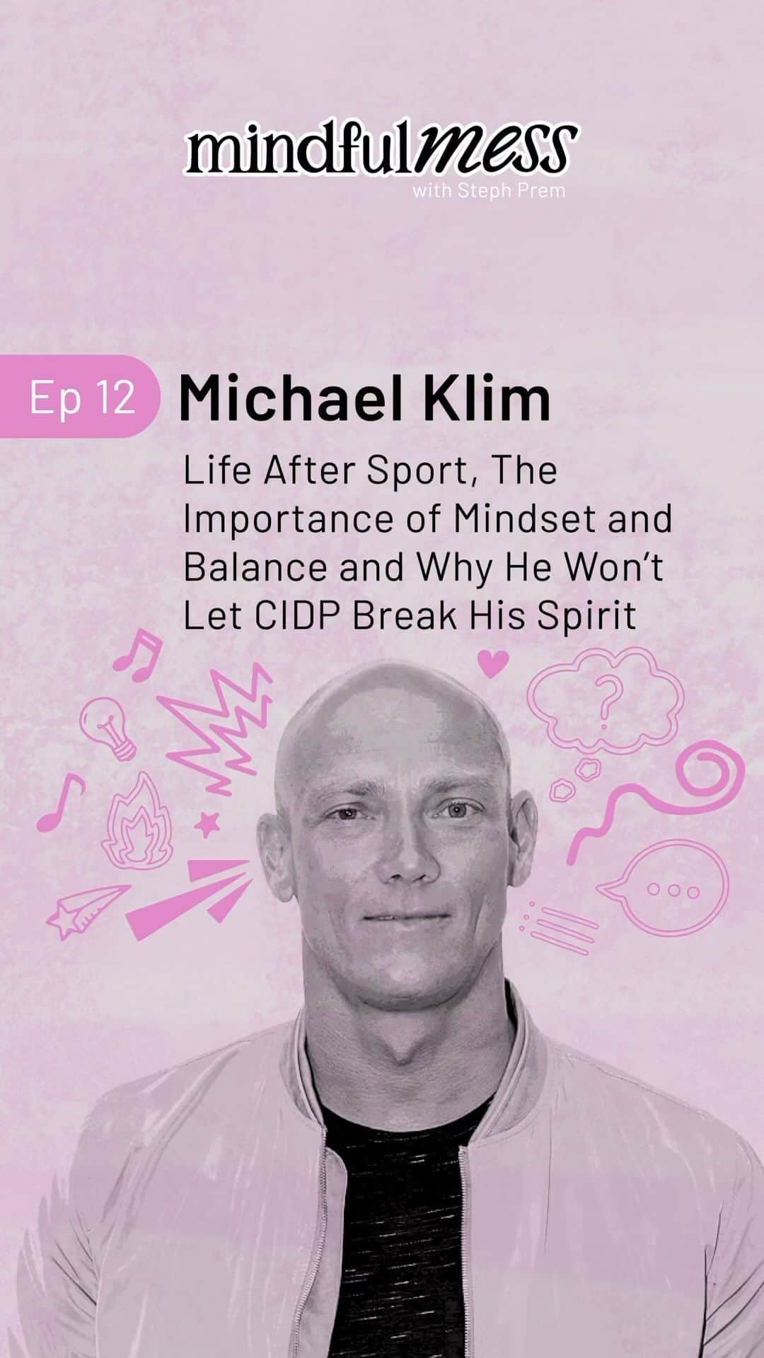 マイケル・クリムのインスタグラム：「For the season finale episode we couldn’t be more excited to welcome swimming superstar and sporting legend @michaelklim1 to mindfulmess.  A dedicated philanthropist, entrepreneur, speaker, soon to be author and proud father of 3 who prioritizes a robust work-life balance across his family and entrepreneurial pursuits.  In today’s motivating and insightful episode we talk about life after sport, the importance of mindset and balance and he speaks very openly and vulnerably about why he won’t let CIDP break his spirit.  Available now on Spotify and Apple Podcasts 🎙️🎧   #mindfulmesspodcast  #michaelklim #stephprem #medibank  #swimming #cidp」