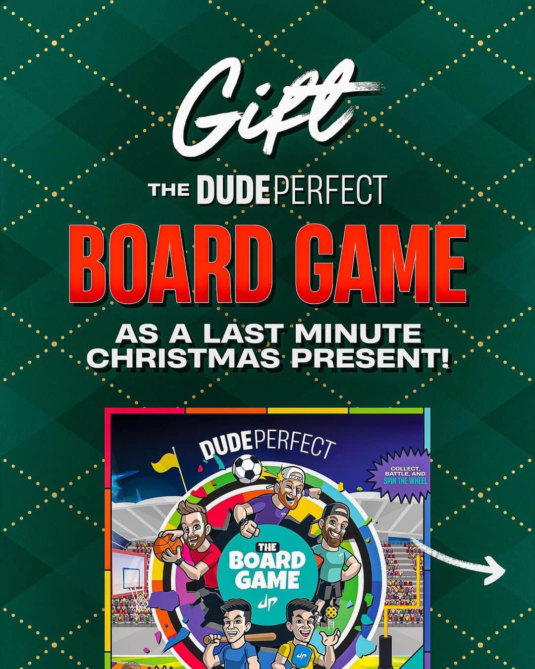 Dude Perfectさんのインスタグラム写真 - (Dude PerfectInstagram)「Need a *perfect* gift idea for Christmas? Swing by your local Walmart & pick up the official Dude Perfect Board Game (or any of the other toys in the DP section by the front!) 🎁🎅🏼」12月13日 7時17分 - dudeperfect