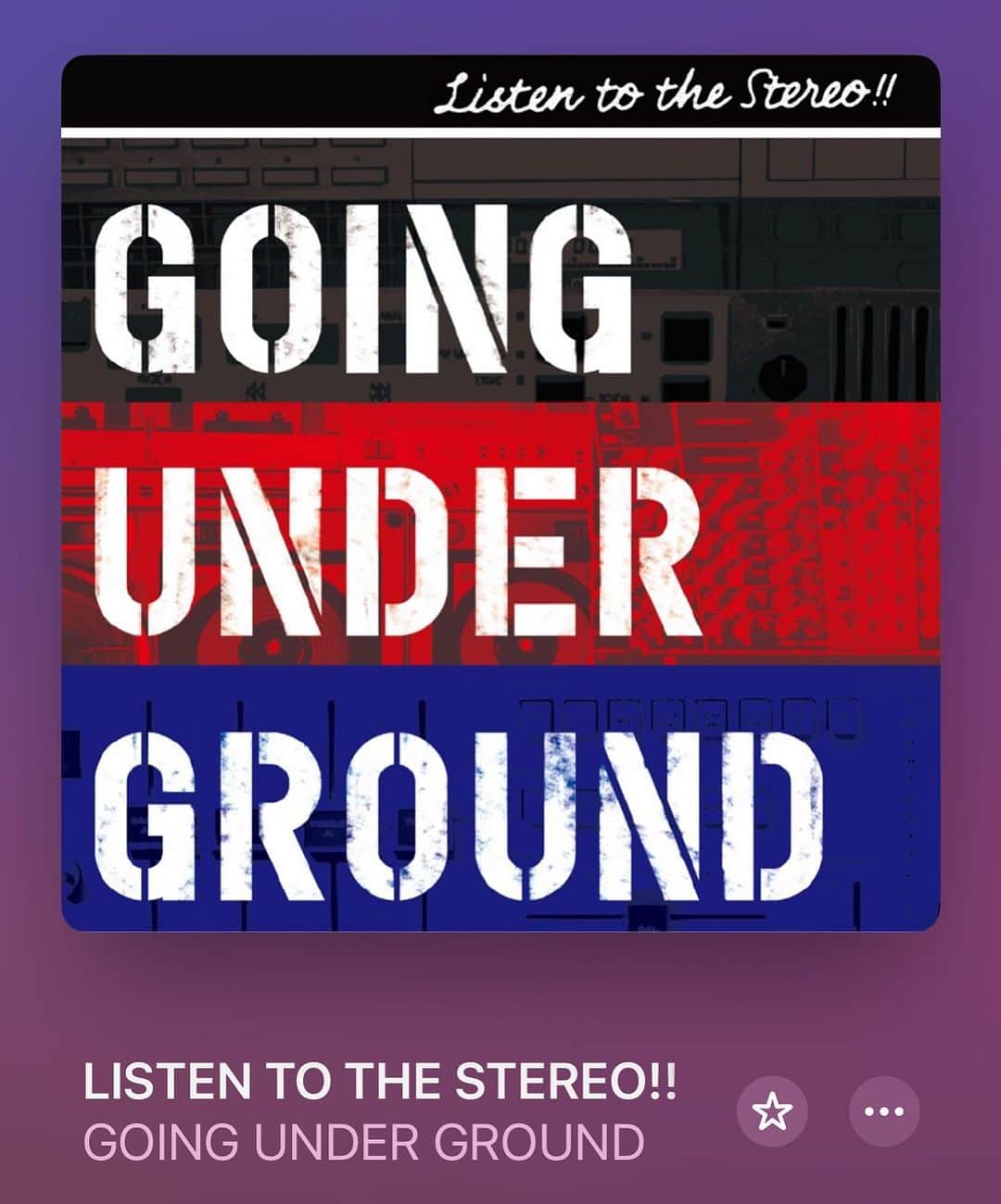 白鳥雪之丞のインスタグラム：「出勤前ソング😊🎧  @goingunderground_band  #goingunderground  #vol95」