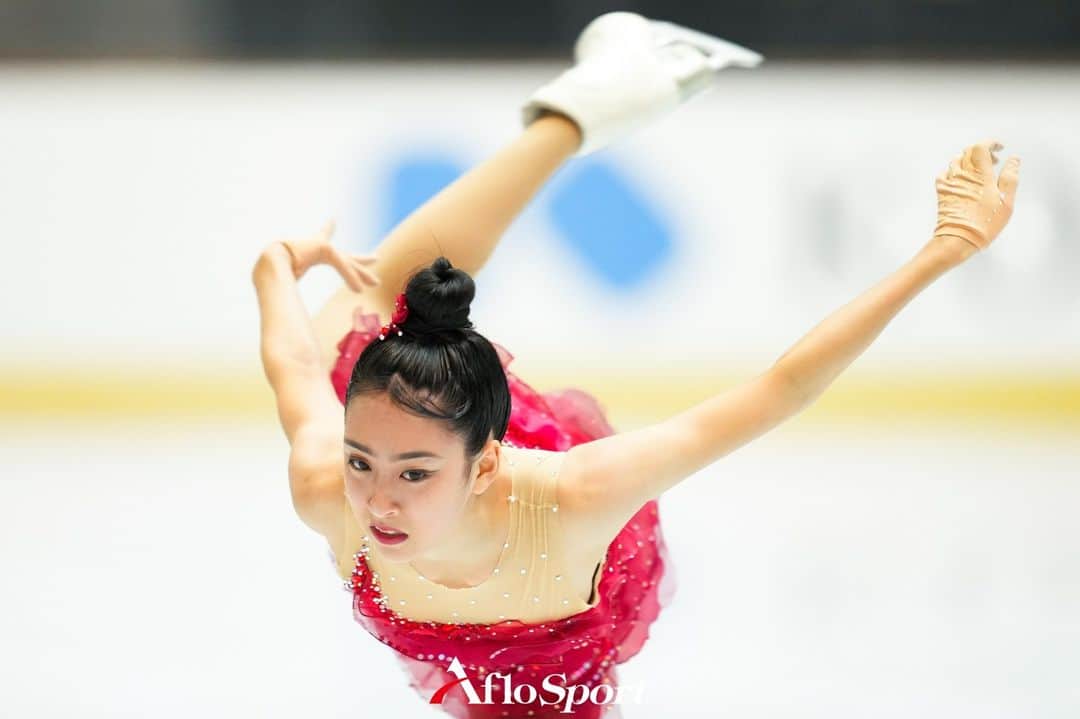 アフロスポーツのインスタグラム：「櫛田育良/Ikura Kushida,  OCTOBER 29, 2023 - Figure Skating :  2023 West Japan Junior Figure Skating Championships  Women's Free skating  at Hiroshin Big Wave, Hiroshima, Japan.  #sportphoto #sportphotography #スポーツ写真」