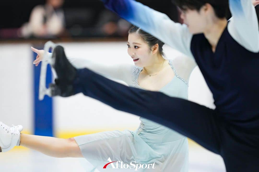 アフロスポーツのインスタグラム：「田中梓沙/Azusa Tanaka ＆ 西山真瑚/Shingo Nishiyama,  OCTOBER 29, 2023 - Figure Skating :  2023 West Japan Figure Skating Championships  Ice Dance Free Dance  at Hiroshin Big Wave, Hiroshima, Japan.  #sportphoto #sportphotography #スポーツ写真」