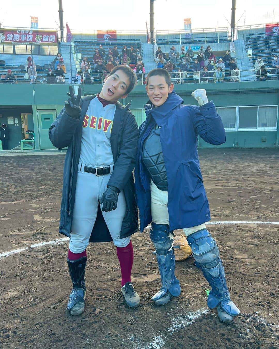 のインスタグラム：「⚾️  レアコンビショット📸 試合が終わればみんな仲良しです✨  #tbs #日曜劇場 #下剋上球児 #12月17日よる9時最終話放送✨」
