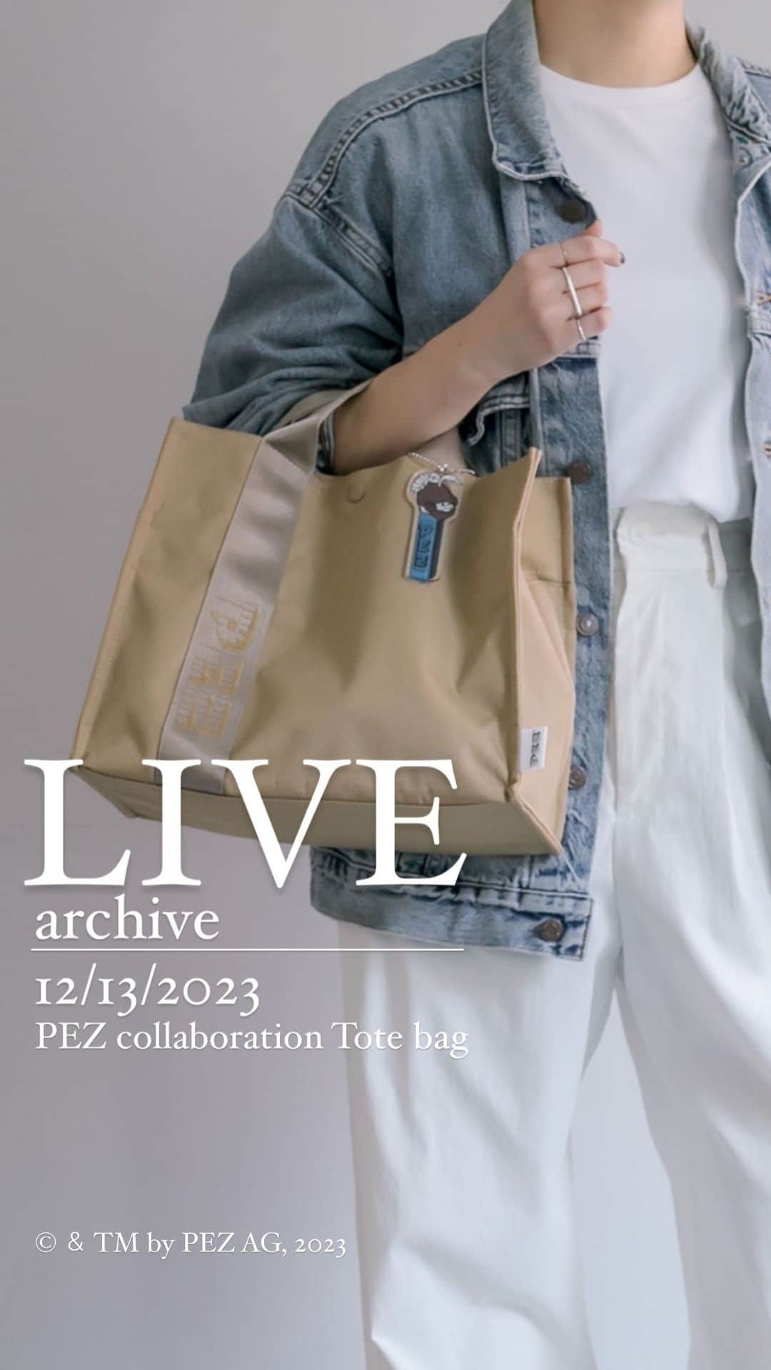 ear PAPILLONNER officialのインスタグラム：「PEZ collaboration Tote bag 2023/12/14〜予約スタート！  パルクローゼットでは 12/14正午12:00〜12/31 23:59まで予約商品が10%ポイントアップするイベントを開催 さらにパルクローゼットのear限定で予約商品が10%offになるクーポンを配布！  ぜひご活用ください。  #pez #pezdispenser  #ペッツ  #earpapillonner  #イアパピヨネ」