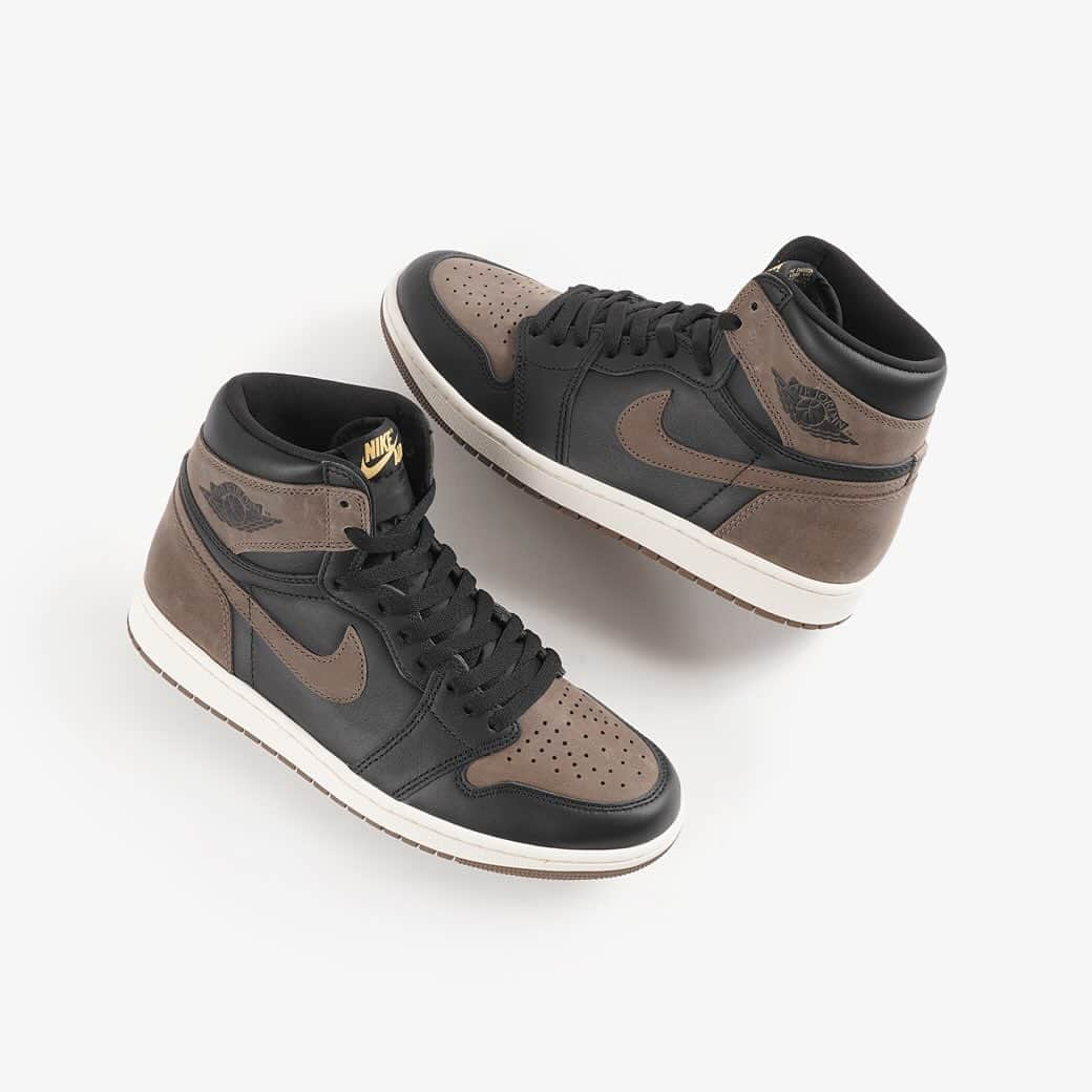 KICKS LAB. [ Tokyo/Japan ]のインスタグラム：「NIKE l "AIR JORDAN 1 RETRO HIGH OG PALOMINO" Black/Metallic Gold/Palomino l Available in Store and Online Store. #KICKSLAB #キックスラボ」