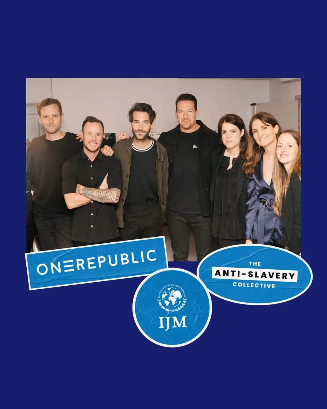 OneRepublicのインスタグラム：「Everyone deserves to live in freedom. That’s why OneRepublic stands with IJM to end slavery and human trafficking ✖️  Ever since we visited @IJM’s work in the Philippines, we saw how slavery affects all of us, and how children as young as two months old are being exploited and are in desperate need of protection.  Slavery is still alive, and constantly evolving. This is why as a band we’re passionate advocates for IJM’s innovative, impactful work to bring freedom. We’ve partnered alongside them for many years, including raising awareness across tours in the US, UK and Europe, and we’ve loved inviting others to join the movement 🎤  @zachfilkins1r shared more about the band’s passion to use their voice to advocate for freedom in the recent ‘Floodlight’ podcast by ‘The Anti-Slavery Collective’ with @princesseugenie and @ijm_uk.   Listen to their inspiring conversation and learn why ending slavery requires all of us ✊🏽  Search ‘OneRepublic Floodlight’ wherever you get your podcasts or visit IJMUK.org/1R」