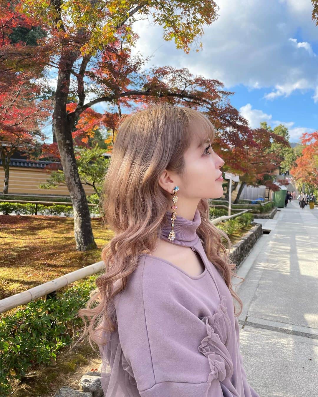玉川来夢さんのインスタグラム写真 - (玉川来夢Instagram)「Autumn Fashion🍁 #chanel #dior #jimmychoo #redvalentino  #eimyistoire #citronbijoux  #lilybrown  #amankyoto  #金閣寺」12月13日 23時13分 - ramu_tamagawa