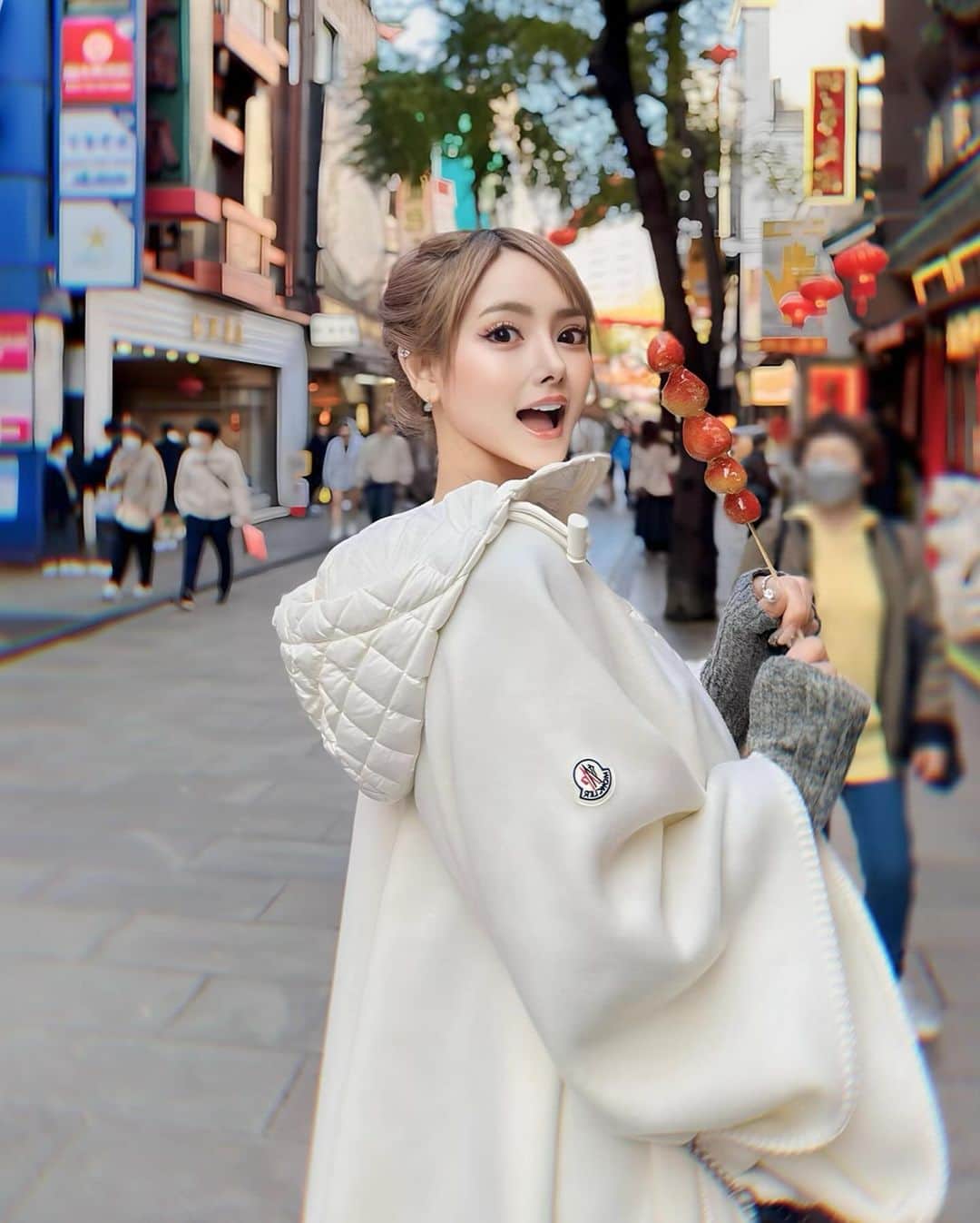 葉月芽生のインスタグラム：「中華街でたべまくり🐼🇨🇳‪´-」