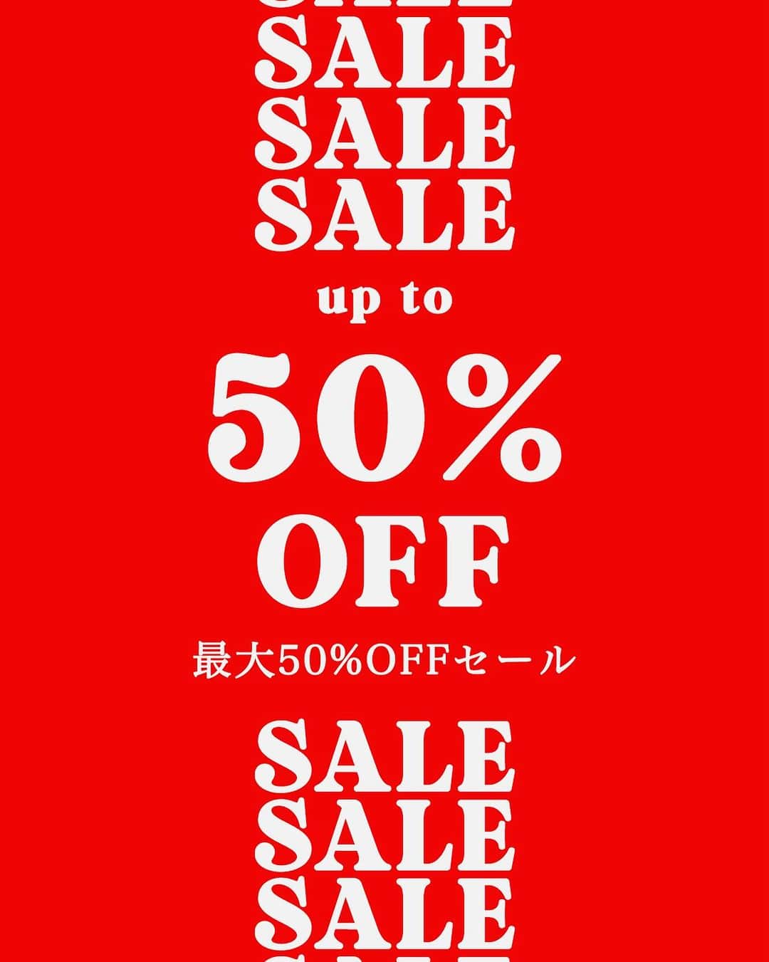 Sisterのインスタグラム：「💥12/13(Wed)18:00- Up to 50%OFF Sale💥」