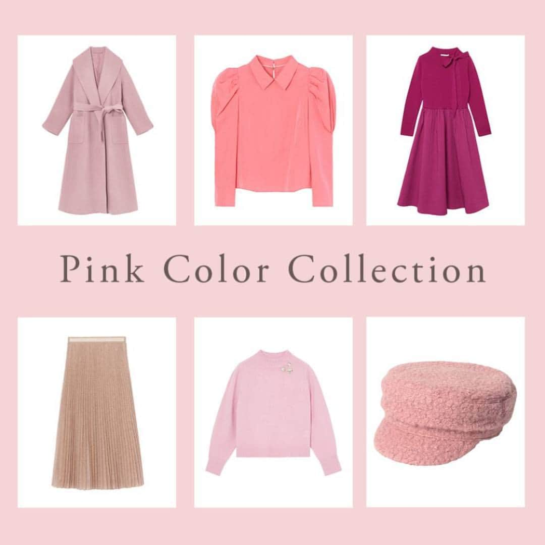 ANAYIのインスタグラム：「【Pink Color Collection】ホリデーシーズンを華やか＆エレガントに彩る、ピンクカラーアイテム。 オンラインストアでは、スタッフお勧めのピンクカラーアイテムを使用したスタイリングもご紹介しています。ぜひご覧ください。  #ANAYI #アナイ」