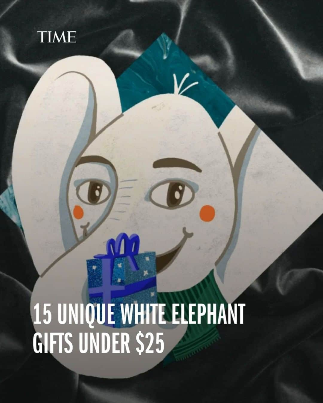 TIME Magazineのインスタグラム：「An excellent white elephant gift succeeds on multiple levels—a practical item is always welcome, but a unique gift that can raise a laugh or, better yet, inspire a steal or a swap, is always in demand.   We've taken some of the guesswork out of finding a cheeky (and steal-worthy) gift for your next holiday party—and the best part? They all clock in at $25 or less.   Find TIME's best white elephant gifts of 2023 at the link in bio.」