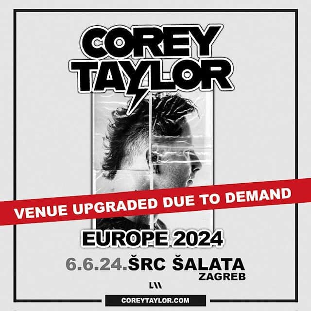 コリィ・テイラーさんのインスタグラム写真 - (コリィ・テイラーInstagram)「Hell yeah Croatia! You sold out so fast that we upgraded venues to SRC Salata.  More tickets on sale today at 12:00: coreytaylor.com  All tickets purchased for the original sold out show will be honored.」12月13日 18時26分 - coreytaylor