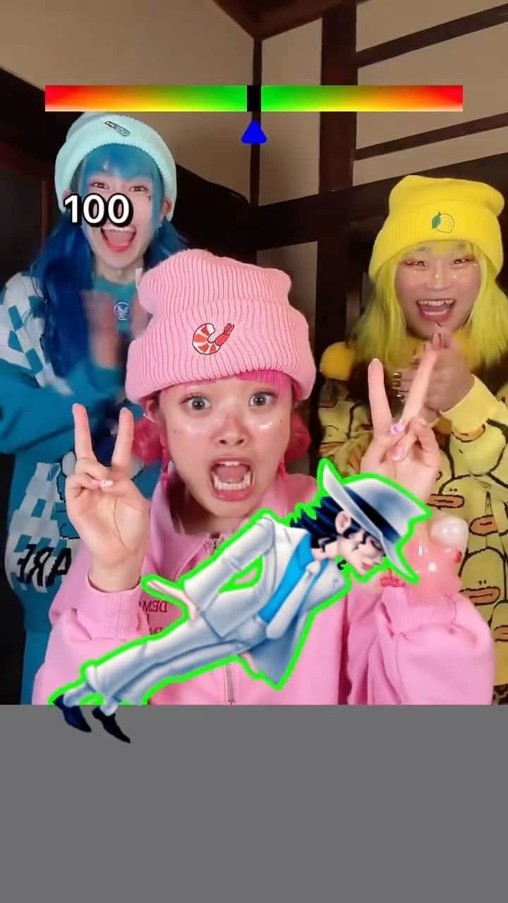 竹下☆ぱらだいすのインスタグラム：「誰が1番上手く出来るかな⁉️💛🩵🩷」