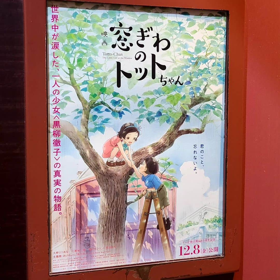 松本康太のインスタグラム：「映画『窓ぎわのトットちゃん』  今日は映画を観に行きました！ いや～心温まる映画でしたo(^o^)o　  第二次世界大戦が終わる少し前の時代のお話。 黒柳徹子さんの幼少期(トットちゃん)の個性の豊かさ、恩師からの教え、家族・友達への深い愛情。  ぜひ映画館で観てほしい作品です！　  #映画#窓ぎわのトットちゃん#レギュラー松本#あるある探検隊」