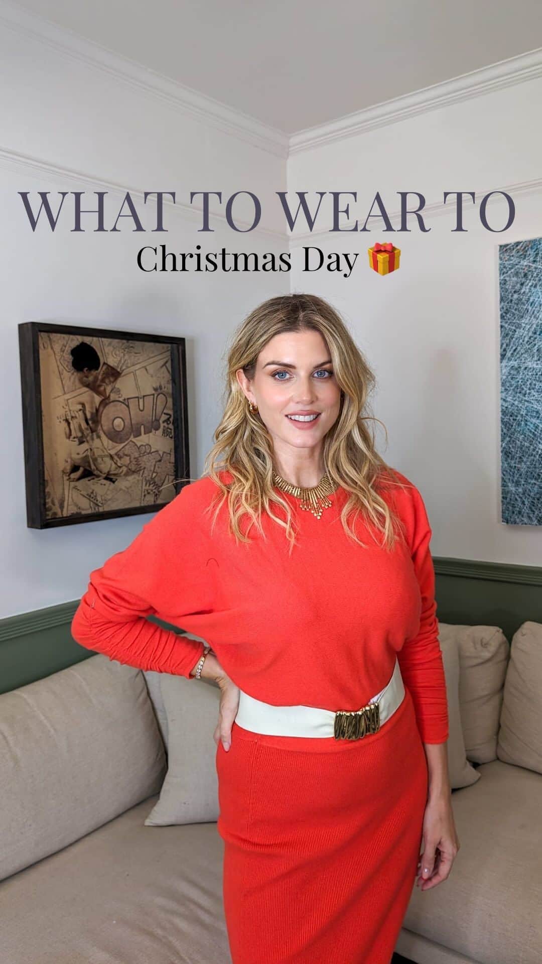 Ashley Jamesのインスタグラム：「What to wear to... Christmas Day. 🎄❤️  Whether you’re a ‘spend the day in pyjamas’ kinda person or a ‘get dressed up’ girl - I’ve got lots of different options to get you ready for Christmas Day. 🍾🦌🎅🏼  I wanted to post this with enough time so you can order anything in time for Christmas day so that’s why it’s come just a few days after the Christmas party edit! Hopefully it gives you some inspiration - whether it’s to buy something new or work with things already in your wardrobe. And if you want to jazz things up feel free to wear your best Christmas jumpers with the leather shorts or silver trousers! 🎄✨  The pyjamas and cardigan are obviously great breastfeeding friendly options if you need to factor that on too! but as always, I recommend the ‘EcoVero™️ Under Bust Nursing Vest’ from @tilbea_london for looks like the blue jumper so you can just pull it open and feed without flashing your skin. 🤱🏼  The whole inspiration behind this series was that after childbirth I felt like I totally lost my sense of style and identity - the combination of my old clothes not fitting, my body not feeling like my own - on top of having to be practical enough to run around after a child and potentially breastfeed rain or shine for a baby - it’s confusing. So I started working with @tatiana_londonshopper and decided to create the series to share the looks with you to hopefully offer some inspiration.  I’ll add all the links to my highlights or everything is linked on my @shop.ltk page (linked in bio). But let me know if you have any questions🙏❤️🤶🏼」