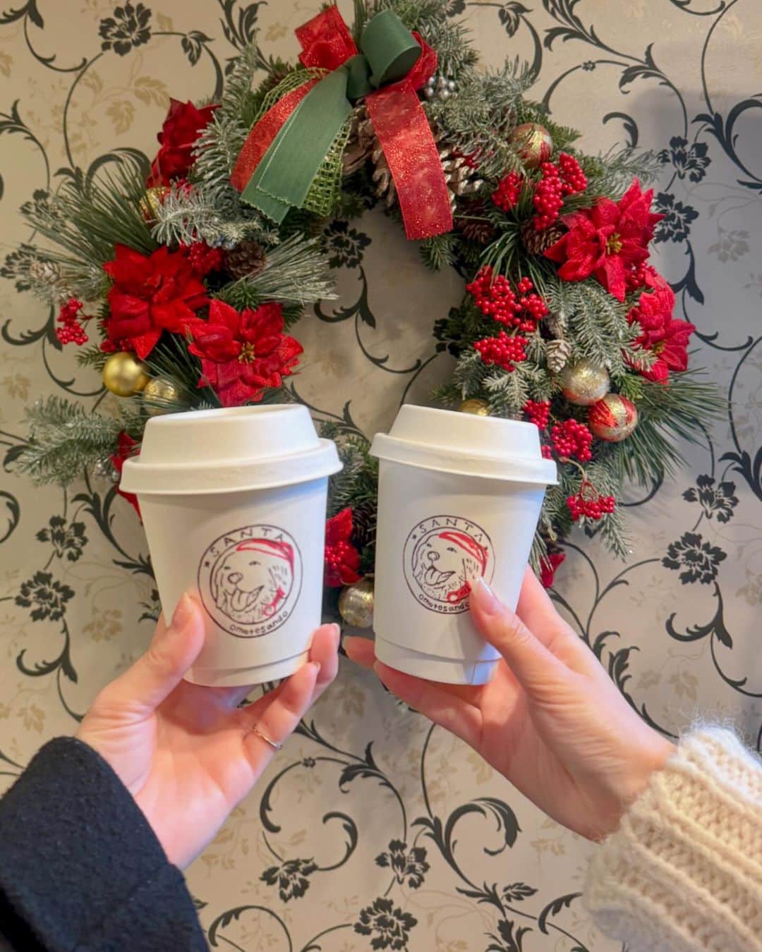 工藤はるかのインスタグラム：「🎅🏻🤍☕️  らぶな、よねいちゃんと♡ @rabbit____2」