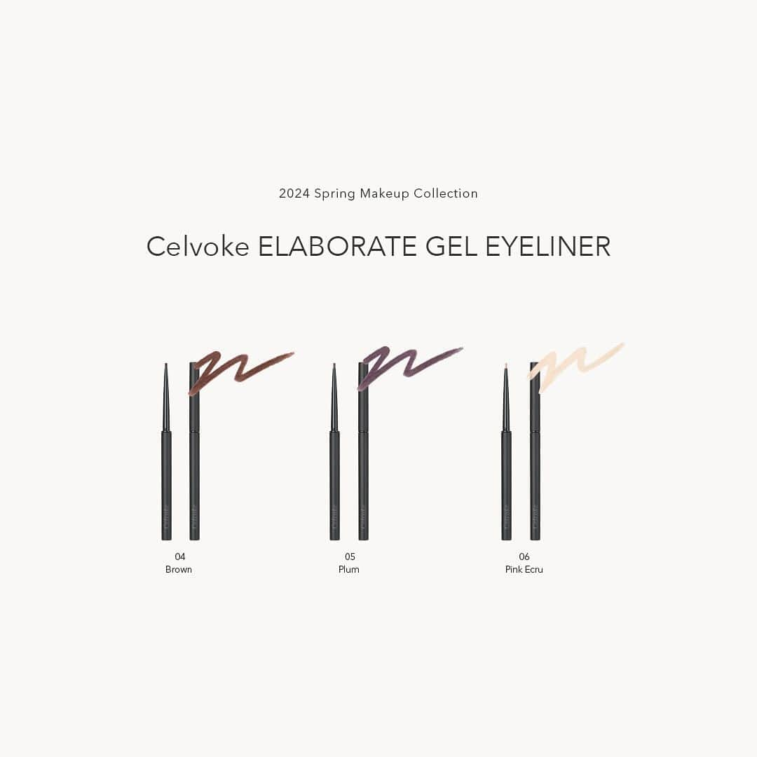 celvoke.jpさんのインスタグラム写真 - (celvoke.jpInstagram)「Celvoke　24Spring Makeup Collection  Nostalgic Breeze 解放。癒しのエナジー  渚のそよ風。ゆるやかな陽だまり  果てしない時間の蓄積が生む、ノスタルジックな地球のエネルギー。 穏やかに心をゆるめ、“コア”をあたたかく包み込む。  やがて訪れる幸福感。 満たされてゆく中で見つける、新しい自分。 きらめく、柔らかな光の中でふくらむエナジー。  Celvoke 2024 Spring Makeup Collectionが描くヒーリングの世界は、 どこまでも心地よく、しなやかな強さをチャージしていく。  ■ご予約：2023年12月22 日（金） ■全国発売：2024年1月1 日（月）  ・NEW PRODUCT　モイステン リップドロップ 全5色（限定1色）￥3,300（tax in） みずみずしさを湛えた色の艶膜がフレッシュでモードな表情を引き出す。 軽やかに色づくセラムグロス。  ・NEW PRODUCT　ポリフォニック ブラッシュ 全4色　￥5,390（tax in） みずみずしさを湛えた色の艶膜がフレッシュでモードな表情を引き出す。 軽やかに色づくセラムグロス。  ・NEW PRODUCT　ススキ ブラシ ￥5,500（tax in）  【人気製品から地球のエナジーを感じる鮮やかでシアーな新色も登場！】  ・ヴァティック アイズ 全3色　￥2,200（tax in） センシュアルなアースカラーとツヤが導く、アライヴな透明感。 異なる質感で奥ゆきと高揚を描くブラッシュカラー  ・インディケイト アイブロウパウダー 全1種　￥3,850（tax in）  ・イラボレート ジェル アイライナー 全3色　￥3,080（tax in）  ・クレイヴド ネイルポリッシュ 全1色　￥2,640（tax in）  #Celvoke #セルヴォーク #モイステンリップドロップ #セラムグロス #24春メイク #新発売 #Collection #限定 #ポリフォニックブラッシュ #イラボレートジェルアイライナー #ヴァティックアイズ #メイク #クレイヴドネイルポリッシュ #インディケイトアイブロウパウダー」12月13日 23時44分 - celvoke.jp