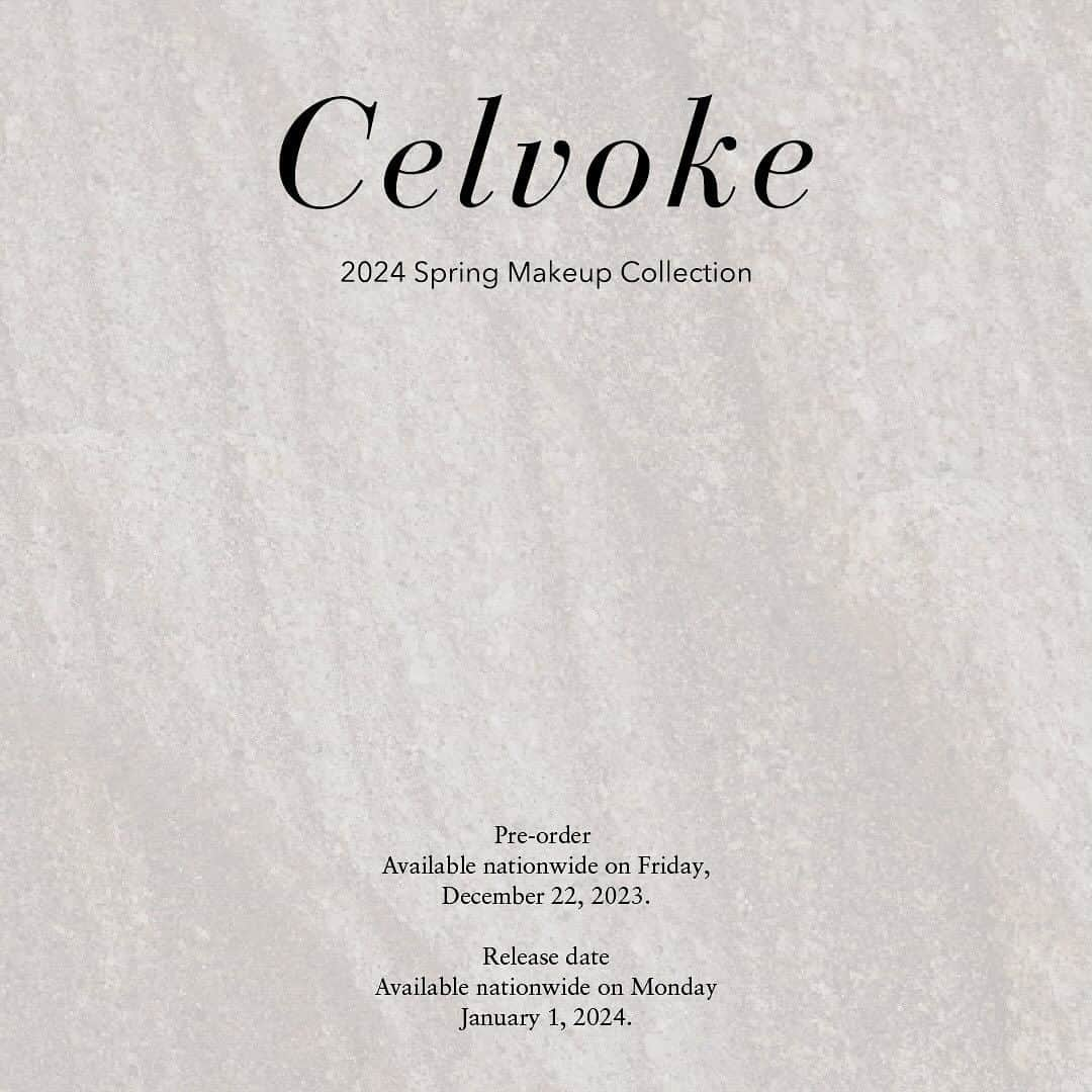 celvoke.jpのインスタグラム：「Celvoke　24Spring Makeup Collection  Nostalgic Breeze 解放。癒しのエナジー  渚のそよ風。ゆるやかな陽だまり  果てしない時間の蓄積が生む、ノスタルジックな地球のエネルギー。 穏やかに心をゆるめ、“コア”をあたたかく包み込む。  やがて訪れる幸福感。 満たされてゆく中で見つける、新しい自分。 きらめく、柔らかな光の中でふくらむエナジー。  Celvoke 2024 Spring Makeup Collectionが描くヒーリングの世界は、 どこまでも心地よく、しなやかな強さをチャージしていく。  ■ご予約：2023年12月22 日（金） ■全国発売：2024年1月1 日（月）  ・NEW PRODUCT　モイステン リップドロップ 全5色（限定1色）￥3,300（tax in） みずみずしさを湛えた色の艶膜がフレッシュでモードな表情を引き出す。 軽やかに色づくセラムグロス。  ・NEW PRODUCT　ポリフォニック ブラッシュ 全4色　￥5,390（tax in） みずみずしさを湛えた色の艶膜がフレッシュでモードな表情を引き出す。 軽やかに色づくセラムグロス。  ・NEW PRODUCT　ススキ ブラシ ￥5,500（tax in）  【人気製品から地球のエナジーを感じる鮮やかでシアーな新色も登場！】  ・ヴァティック アイズ 全3色　￥2,200（tax in） センシュアルなアースカラーとツヤが導く、アライヴな透明感。 異なる質感で奥ゆきと高揚を描くブラッシュカラー  ・インディケイト アイブロウパウダー 全1種　￥3,850（tax in）  ・イラボレート ジェル アイライナー 全3色　￥3,080（tax in）  ・クレイヴド ネイルポリッシュ 全1色　￥2,640（tax in）  #Celvoke #セルヴォーク #モイステンリップドロップ #セラムグロス #24春メイク #新発売 #Collection #限定 #ポリフォニックブラッシュ #イラボレートジェルアイライナー #ヴァティックアイズ #メイク #クレイヴドネイルポリッシュ #インディケイトアイブロウパウダー」