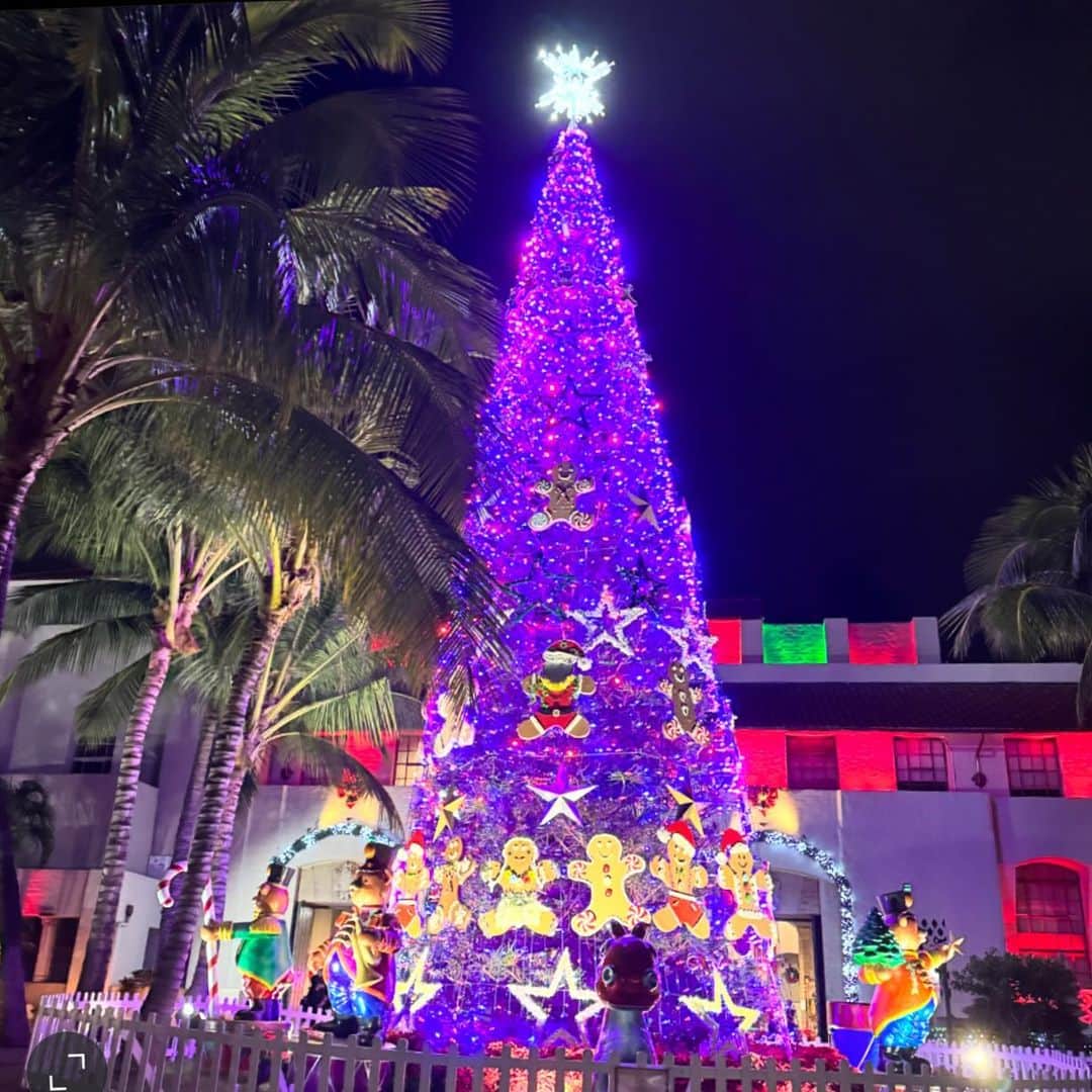 マキ・コニクソンのインスタグラム：「Honolulu City Lightsを 毎年見に行くのが恒例…  というより車で前を通るだけだけど 今夜は小雨が降っていたからか、 人がほとんどいなかった。ラッキー✌🏼  たくさんいいお写真が撮れたから ハワイのクリスマスのおすそ分け🎄  最近はどこもかしこもLEDライトを使ってる。 LEDは寿命も長いしお得なのは分かるんだけど 我が家のクリスマスデコレーションは 優しい光の電球色を使っています。 LEDは、ちーと私にとって派手かな。  暖色系でオレンジっぽく温かみのある光の色が “私的に”リラックスできるから好き。  進化して便利になるのは凄く良いことだけど 私は少々不便でも”昭和の時代”が好きだな。 皆さんの意見はどうなんだろう？ あくまで、私の意見だよー。  #エアハワイ🌺  #ハワイのおすそ分け🤙🏼  #ハワイのクリスマス2023  #大好きなシーズン #昭和の時代が好き」
