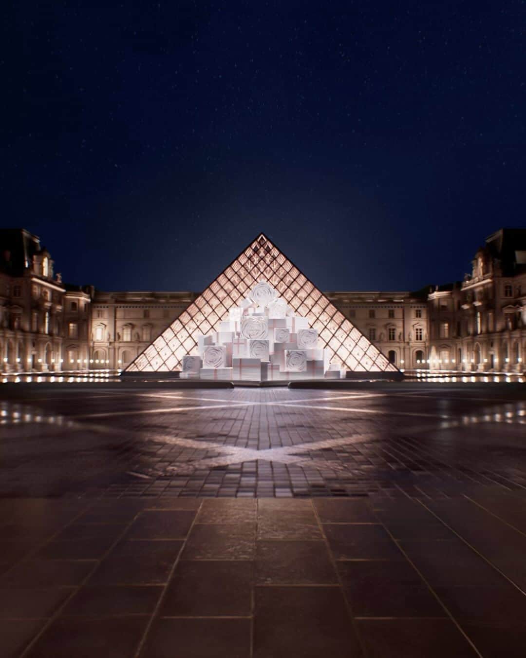 Lancôme Officialのインスタグラム：「An extraordinary skincare world is nested at the heart of the Louvre pyramid. Discover iconic Lancôme skincare routines and choose the one that best fits your needs for the Holidays.  #Lancome #LancomexLouvre #Holiday23」