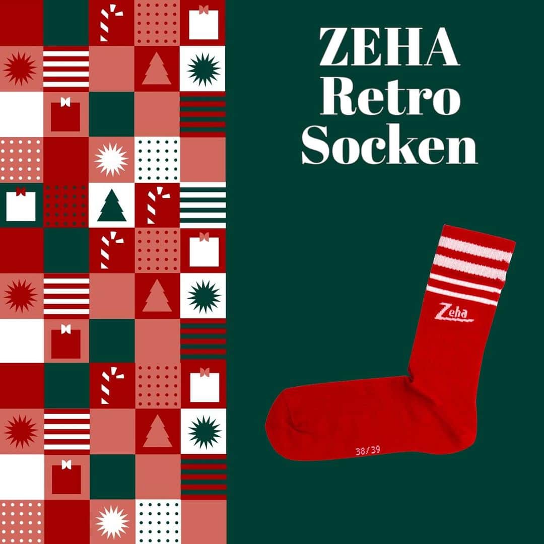 ツェハのインスタグラム：「Back in Stock !!! Bestelle jetzt um deine Bestellung vor Weihnachten zu erhalten! 🎁 #zeha #zehaberlin #berlin #schuhe #shoes #footwear #vintage #vintagestyle #heritage #classy #tradition #cashmere #berlinshopping #happysocks #coldfeet #socken #sockenmonster #cotton #luxury #cosy #2023 #sockenfashion #mako #madeinitaly #sport #sportsocks #sportsocken #retro #retrosocks #retrosocken」