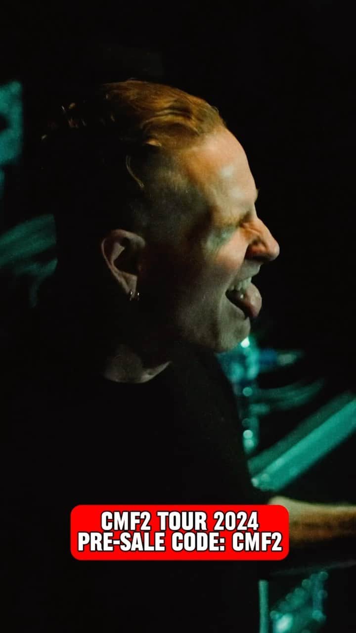 コリィ・テイラーのインスタグラム：「You’re in for a party. Use pre-sale code “CMF2” now to get early access to tickets before the general on-sale this Friday: coreytaylor.com」