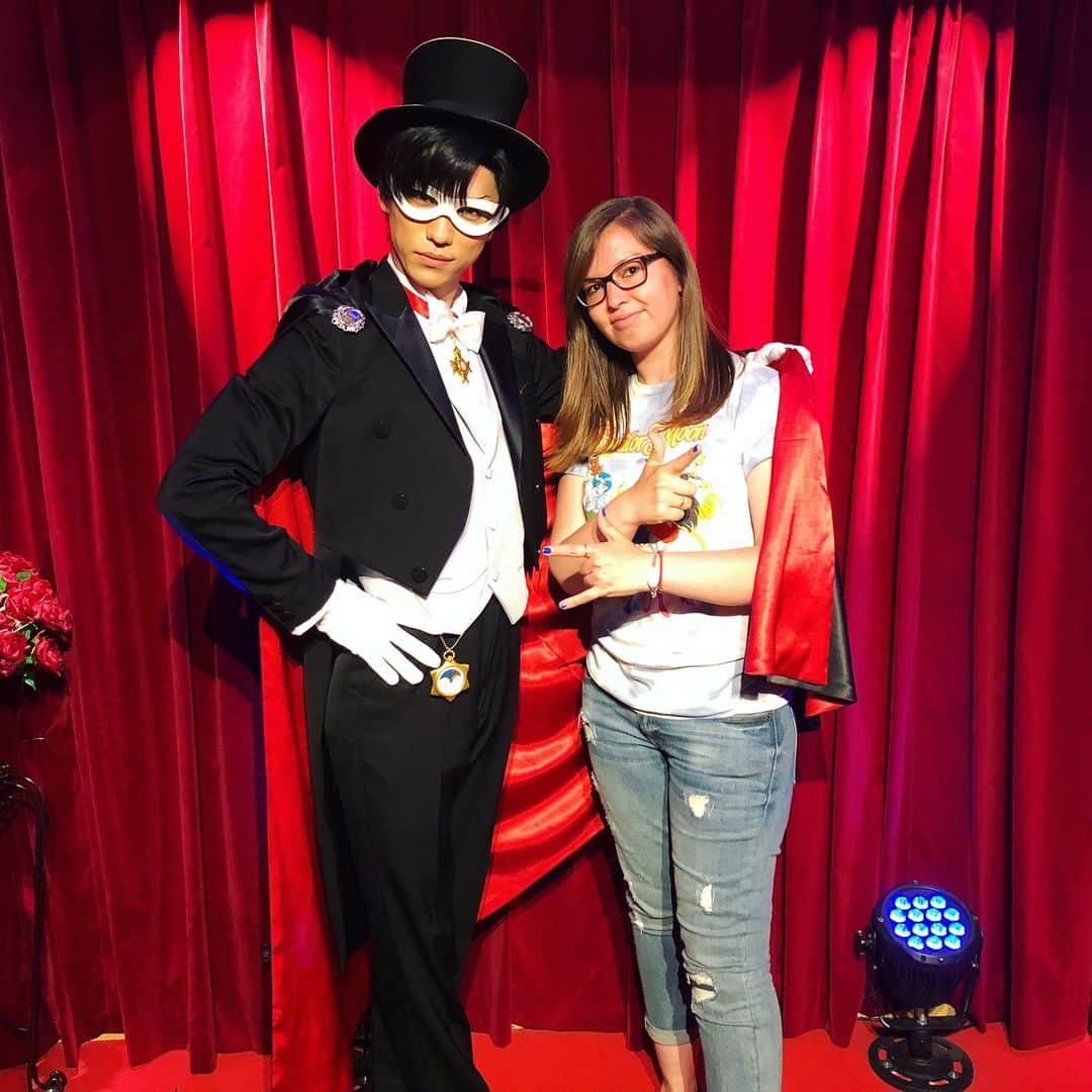 Sailor Moonのインスタグラム：「✨🌙 Me and my bf Tuxedo Mask in 2018! 🌙✨  #sailormoon #セーラームーン #tuxedomask」