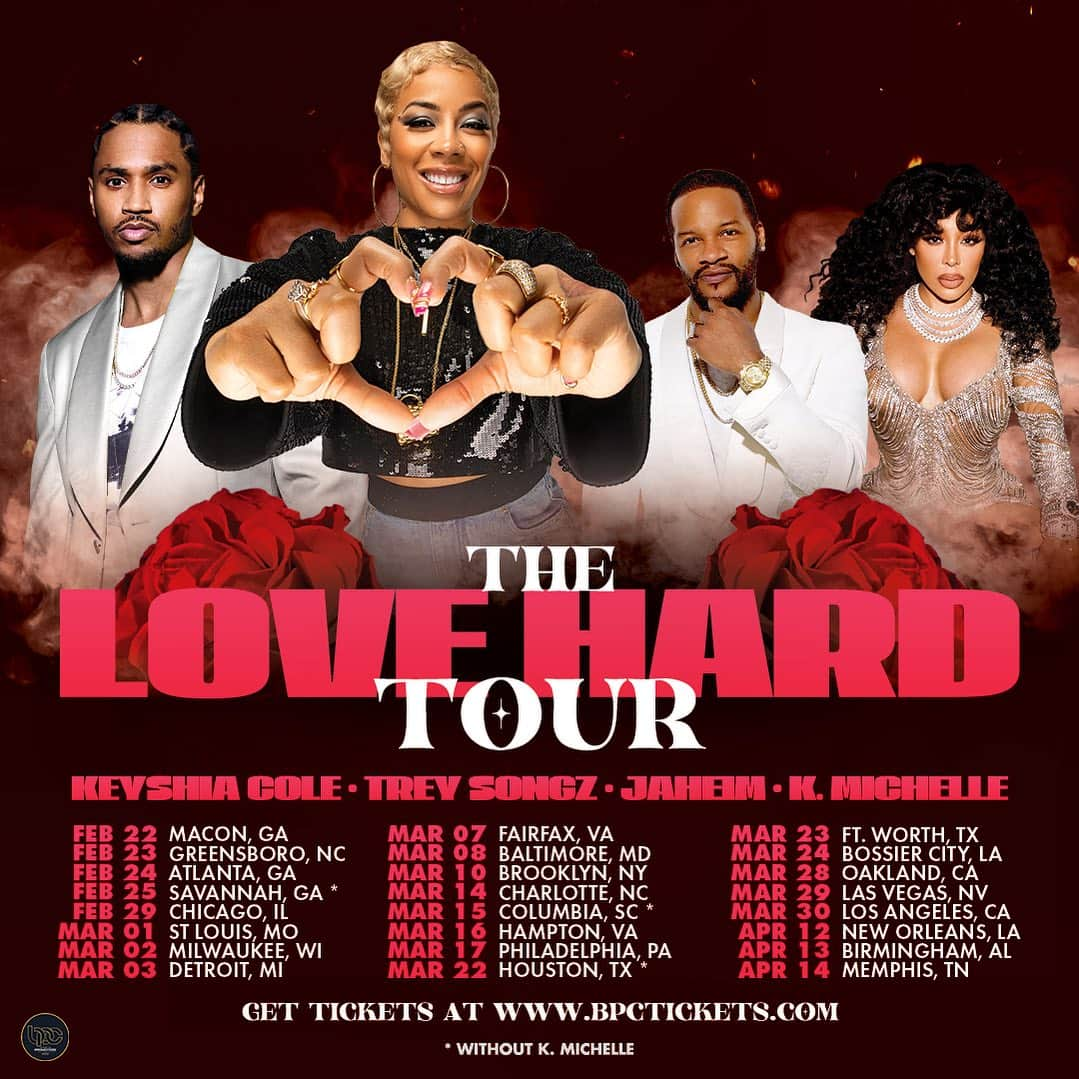 トレイ・ソングスのインスタグラム：「THE LOVE HARD TOUR 🫶🏽 coming to a city near you.  I’m so excited and can’t wait to see you all!  Presale starts today with code DIAMONDS.  Public onsale starts Friday, 12/15 at 10am - BPCTICKETS.COM」