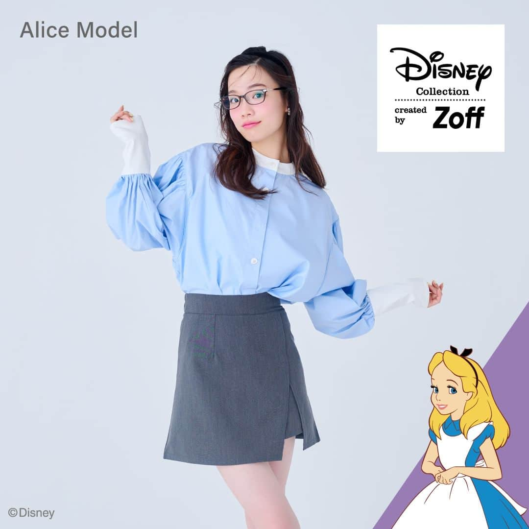 Zoff Officialさんのインスタグラム写真 - (Zoff OfficialInstagram)「ファンと創る 夢のディズニーデザインメガネ「Disney Collection created by Zoff “＆YOU”」発売！  < ALICEモデル> テンプル先に施された青色がアクセント。薔薇やハートの女王などアリスの世界観を隅々まで散りばめた一本。  品番｜ZO231024_43A1　 ¥11,100（税込・セットレンズ代込） ※専用メガネケース＆メガネ拭き付き  「Disney Collection created by Zoff “＆YOU”」は、シリーズ10周年を記念し、「ファンと創る 夢のディズニーデザインメガネ」としてスタートしたディズニーファンとの共創プロジェクトから生まれた新コレクションです。  #Disney #Zoff #Zoff_DisneyCollection10th #disney #alice #disney好き #ディズニー好き #アリス #メガネ #伊達メガネ #伊達メガネコーデ #メガネ女子 #ゾフ #メガネ #メガネ男子 #ファッション #コーディネート #コーデ #メガネコーデ #メガネのある生活 #メガネファッション #ダテメガネ#glasses#eyewear#eyewearstyle#eyewearfashion#eyewearbrand#eyewearcollection#eyewearlovers#fashionglasses#fashion#styling」12月14日 7時00分 - zoff_eyewear