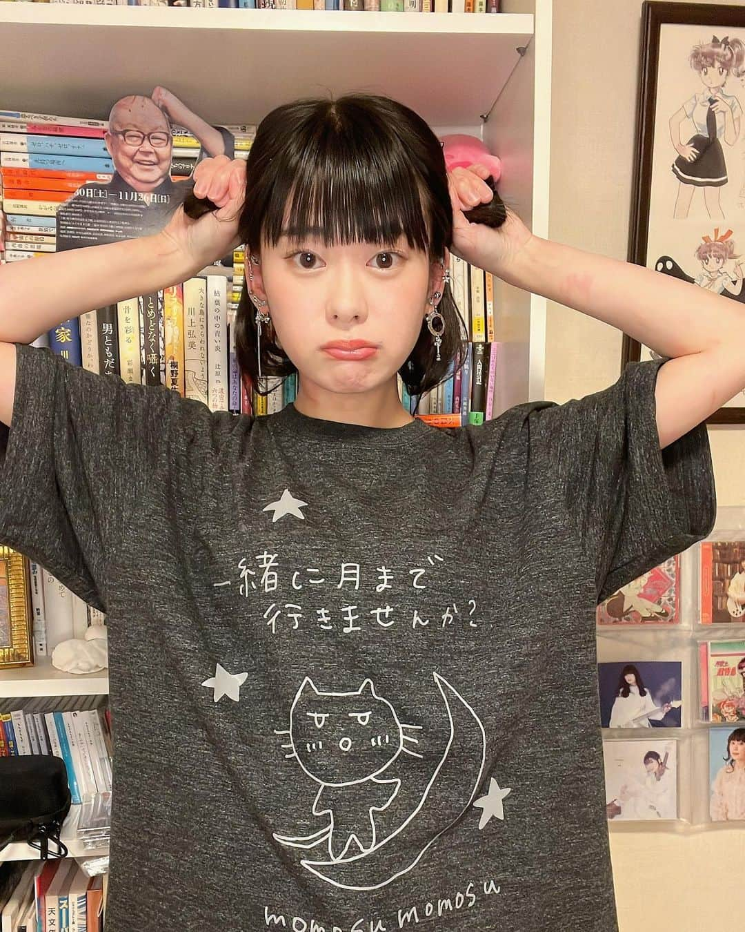 ももすももすさんのインスタグラム写真 - (ももすももすInstagram)「新作Tシャツかわいい。」12月14日 7時10分 - mo_mosu