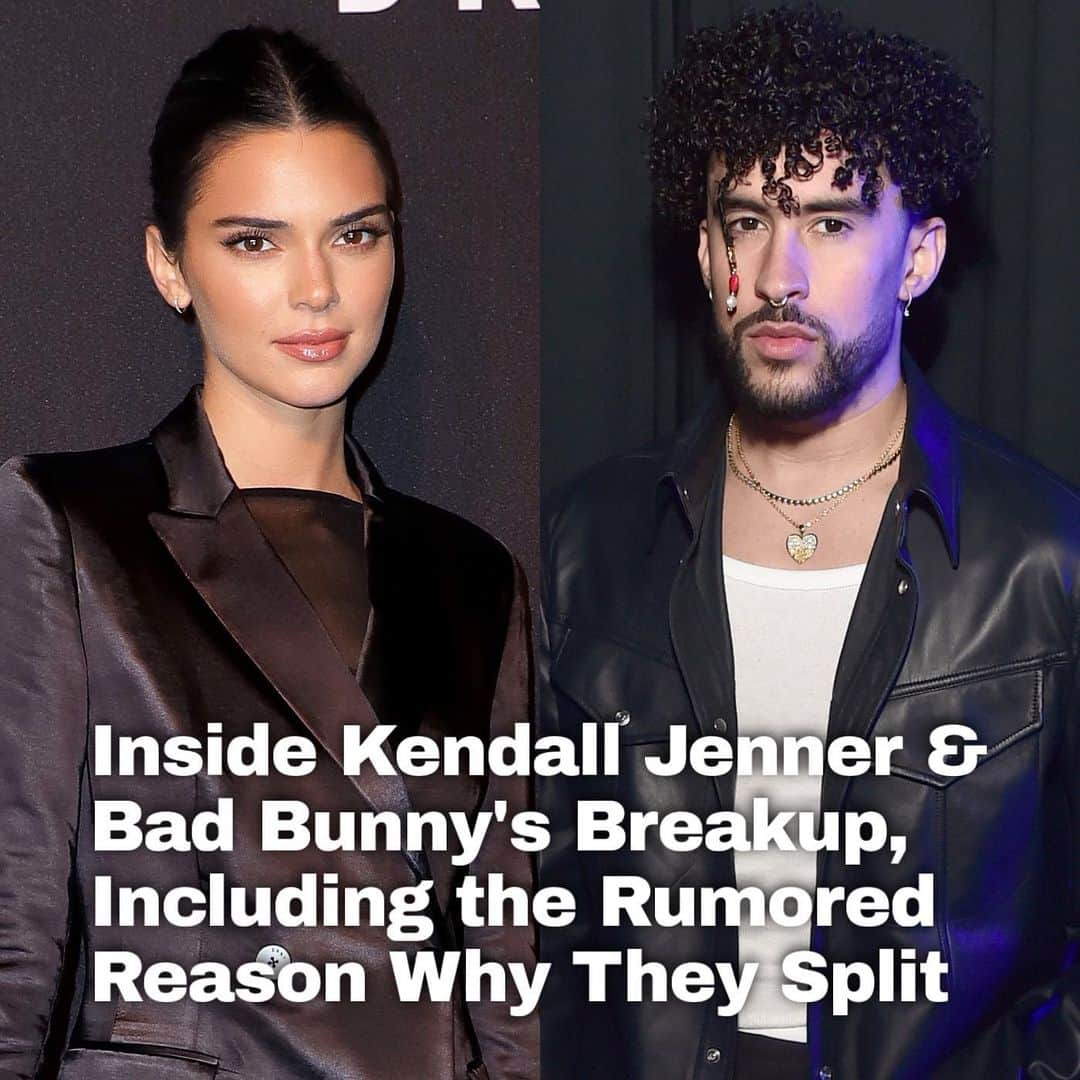 Just Jaredのインスタグラム：「New information is being revealed about Kendall Jenner and Bad Bunny’s split, including the rumored reason why they broke up, if there’s any negativity between them, how her family feels, and more. Tap this photo at the LINK IN BIO for everything that was shared.  #KendallJenner #BadBunny Photo: Getty」