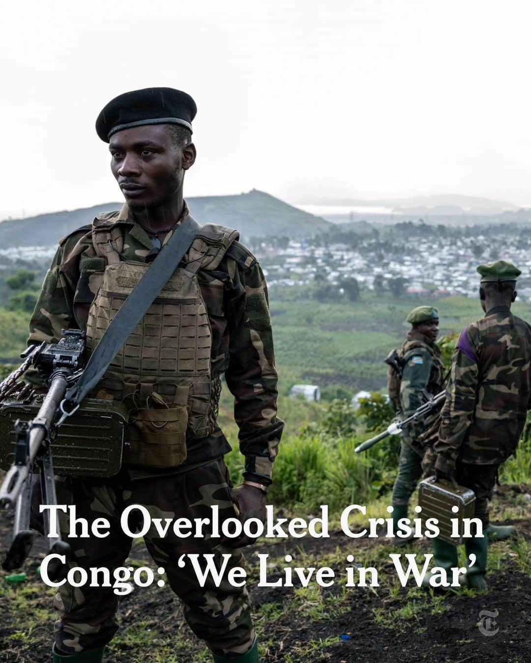 ニューヨーク・タイムズのインスタグラム：「Six million people have died and more than six million have been displaced by war in eastern Congo, where a conflict that has dragged on for nearly three decades has created one of the world’s greatest humanitarian crises. It is now lurching into a volatile new phase.  Making sense of the mayhem is not easy. Over 100 armed groups are vying for supremacy across a region of lakes, mountains and rainforests slightly bigger than Florida. Meddlesome foreign powers covet its vast reserves of gold, oil and coltan, a mineral used to make cellphones and electric vehicles. Corruption is endemic. Massacres and rape are common. Amid all that, an election is taking place.  Aid groups struggle to draw attention to the suffering in a country of about 100 million people, even when the numbers affected dwarf those of other crises.  @declanjwalsh, the chief Africa correspondent for The New York Times, and the photographer @arty_bashizi traveled across North Kivu Province in eastern Congo to talk with people affected by the fighting there. Tap the link in our bio to read the full story.」