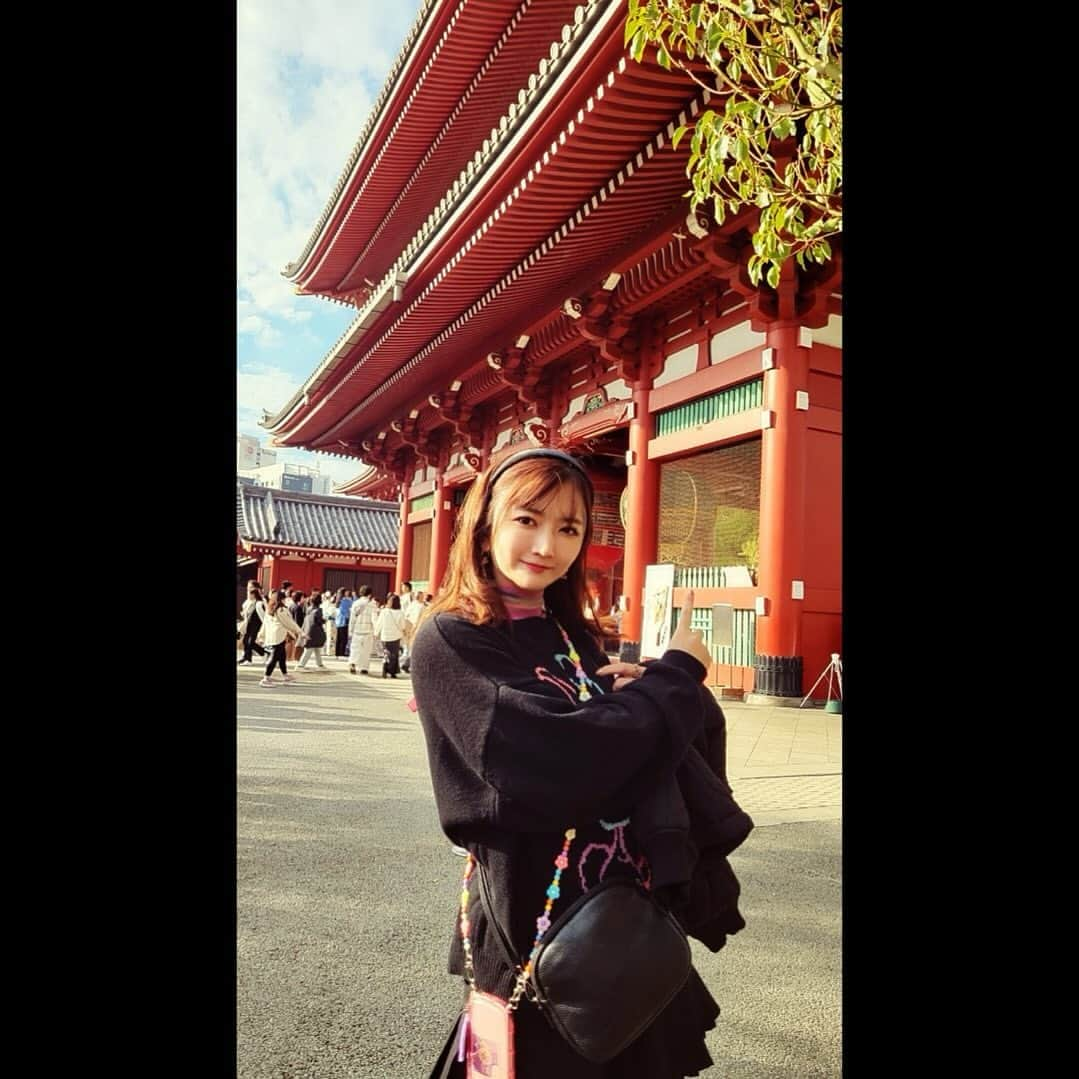 清水楓のインスタグラム：「📸*弟  #浅草寺 #浅草 #asakusa」