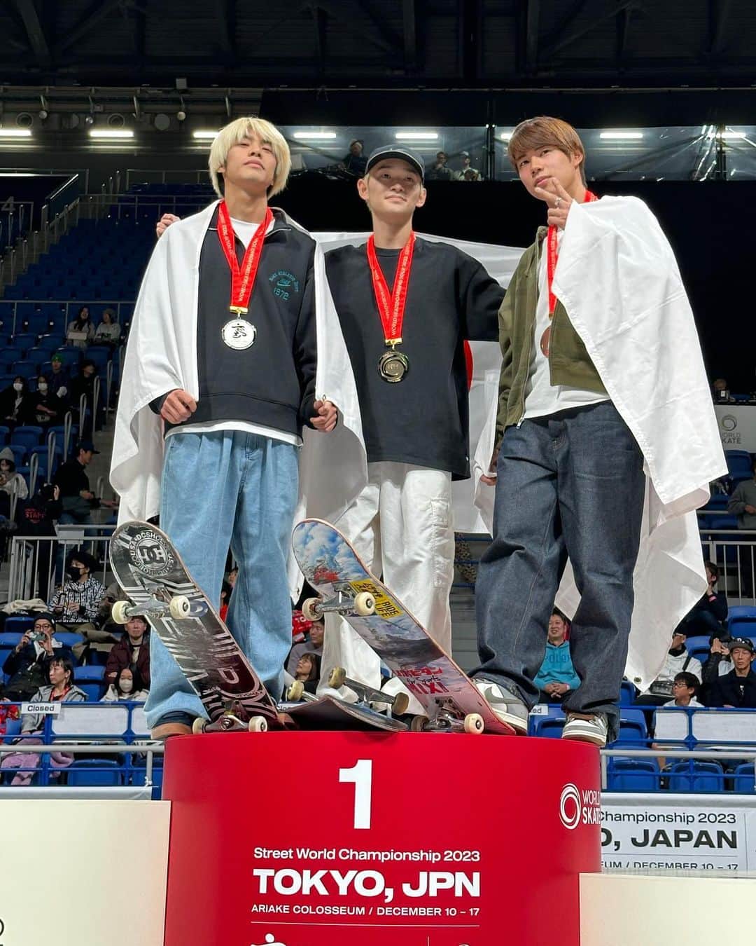 The Japan Timesさんのインスタグラム写真 - (The Japan TimesInstagram)「Japan’s street skateboarding team showed they are a force to be reckoned with ahead of the 2024 Paris Olympics. At the Street World Championship 2023, held in Tokyo at Ariake Arena, the nation’s young skaters claimed nine of the 16 finalist spots and five out of six medals.  Progressing towards his second Olympics, Sora Shirai won the men’s title, while Yumeka Oda, aiming for her Olympic debut, secured the women’s championship.   Japan’s podium dominance included Kairi Netsuke and Yuto Horigome, with 13-year-old Ginwoo Onodera ranking second nationally. Despite the fact that he is still recovering from a hip injury, Olympic champion Horigome advanced in global rankings.  Momiji Nishiya, another Tokyo Olympic gold medalist, earned world championship bronze.  Other Japanese skaters, such as Liz Akama, Funa Nakayama, Coco Yoshizawa and Miyu Ito, also proved that the country is hotbed of skateboarding talent.  Read more via the link in our bio.   📸: @bobbyschaub_photography for The Japan Times  #WorldSkateboardingTour #WorldSkateSB #OlympicQualifiers #RoadToParis2024 #スケボー #Skateboarding #WorldSkate #japantimes」12月19日 16時14分 - thejapantimes