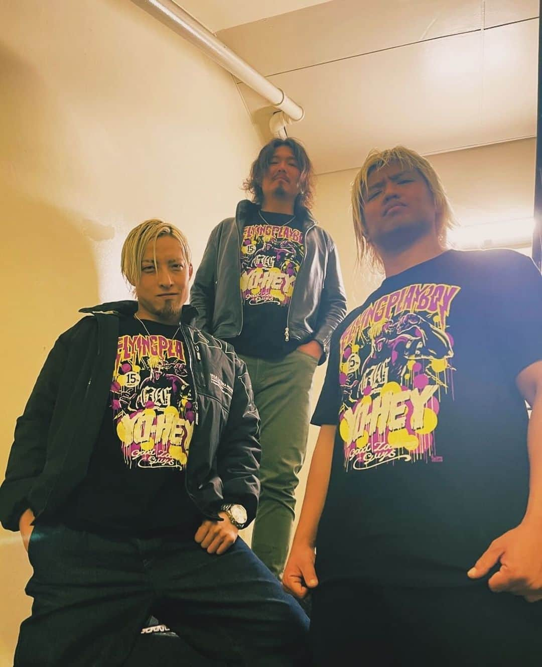 藤田洋平（YO-HEY）のインスタグラム：「私服とマイTシャツ からの デカジェイク頭キレキレ #noah_ghc  #土下座しよ #今からステーキ食べよ #味噌汁も作ろう #今日は赤だしにしとこか」