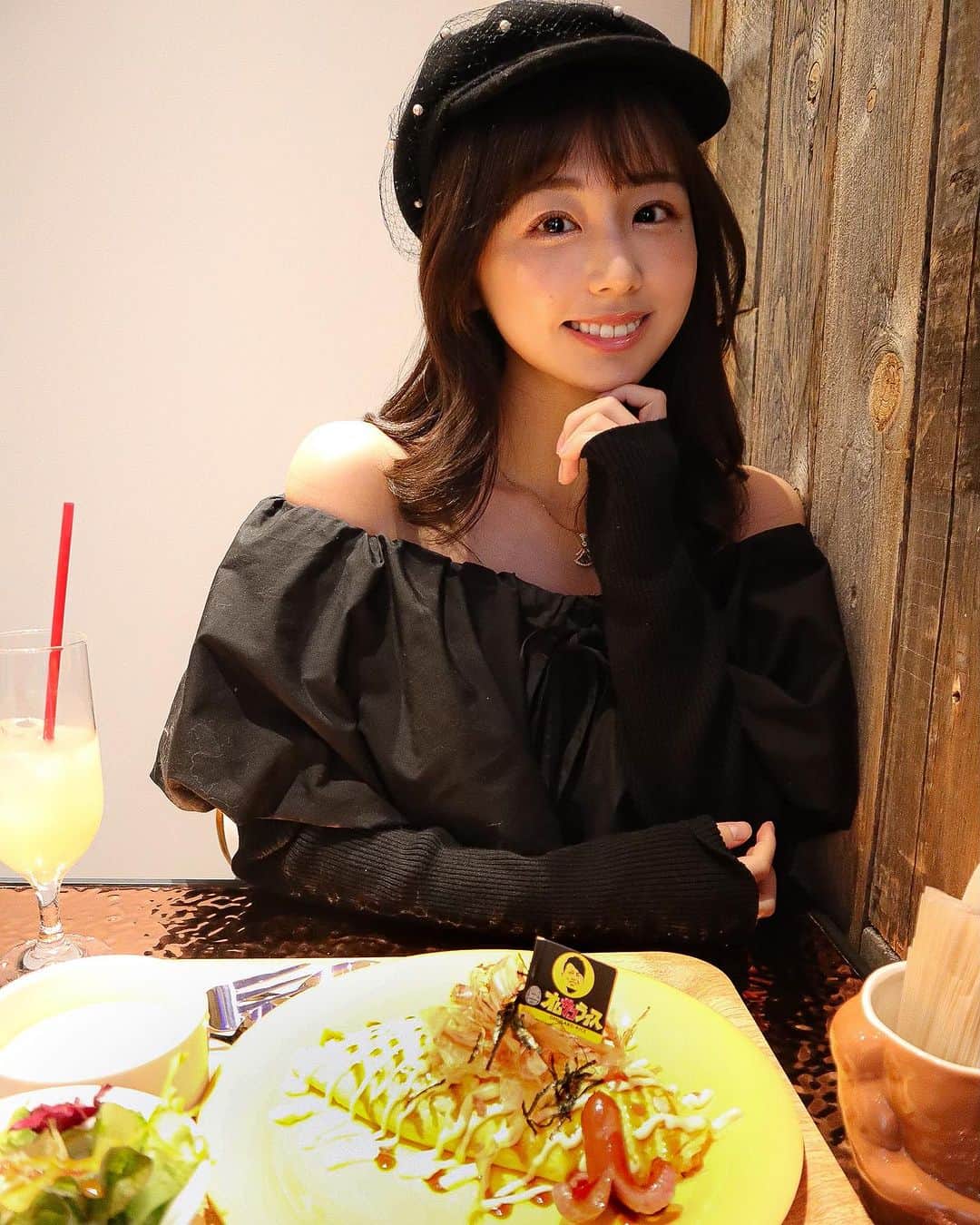 栗田恵美のインスタグラム：「宮迫さん(@miyasako_hiroyuki ) ななえままさん(@nanae.karasawa )  オムサコライス(@omusakorice.shibuya )  オープンおめでとうございます🐻 一年分くらいのオムライスの量たべました。  お腹がパンパンで死にそうです。」