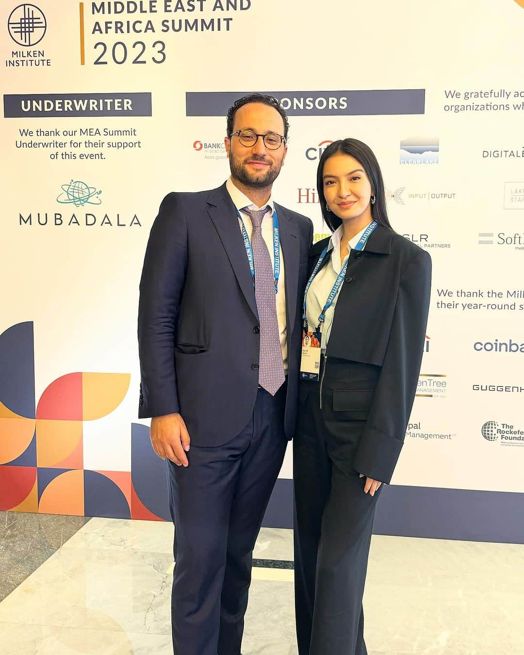 ラライン・シャーさんのインスタグラム写真 - (ラライン・シャーInstagram)「@milkeninstitute Middle East and Africa Summit brimming with invaluable insights.  Reuniting with friends from all over the globe, the best way to wrap up 2023.」12月21日 2時43分 - ralineshah