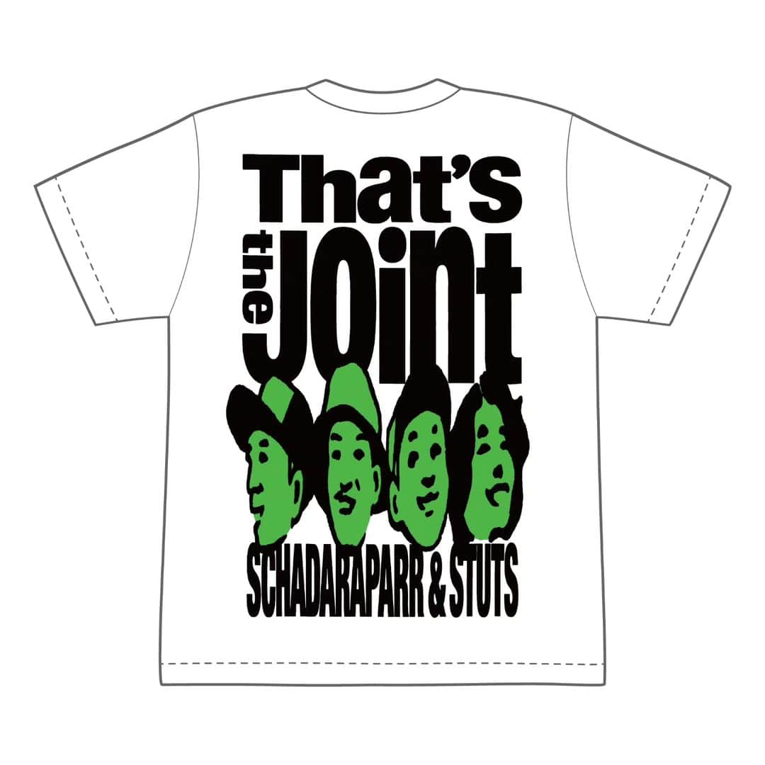 スチャダラパーさんのインスタグラム写真 - (スチャダラパーInstagram)「『スチャダラパー & STUTS Presents "That's the Joint"』の  会場で販売されたTシャツがオンラインショップで販売開始です！  是非お買い求めください！  『"That's the Joint" Tシャツ』 価格:¥4,000（税込） カラー:ホワイト×ピンク、ホワイト×グリーン、セーフティオレンジ サイズ:S,M,L,XL,XXL  ご購入はこちらから！ http://shop.gunpowder.jp/?mode=cate&cbid=843351&csid=0」12月21日 12時06分 - sdp1990_official