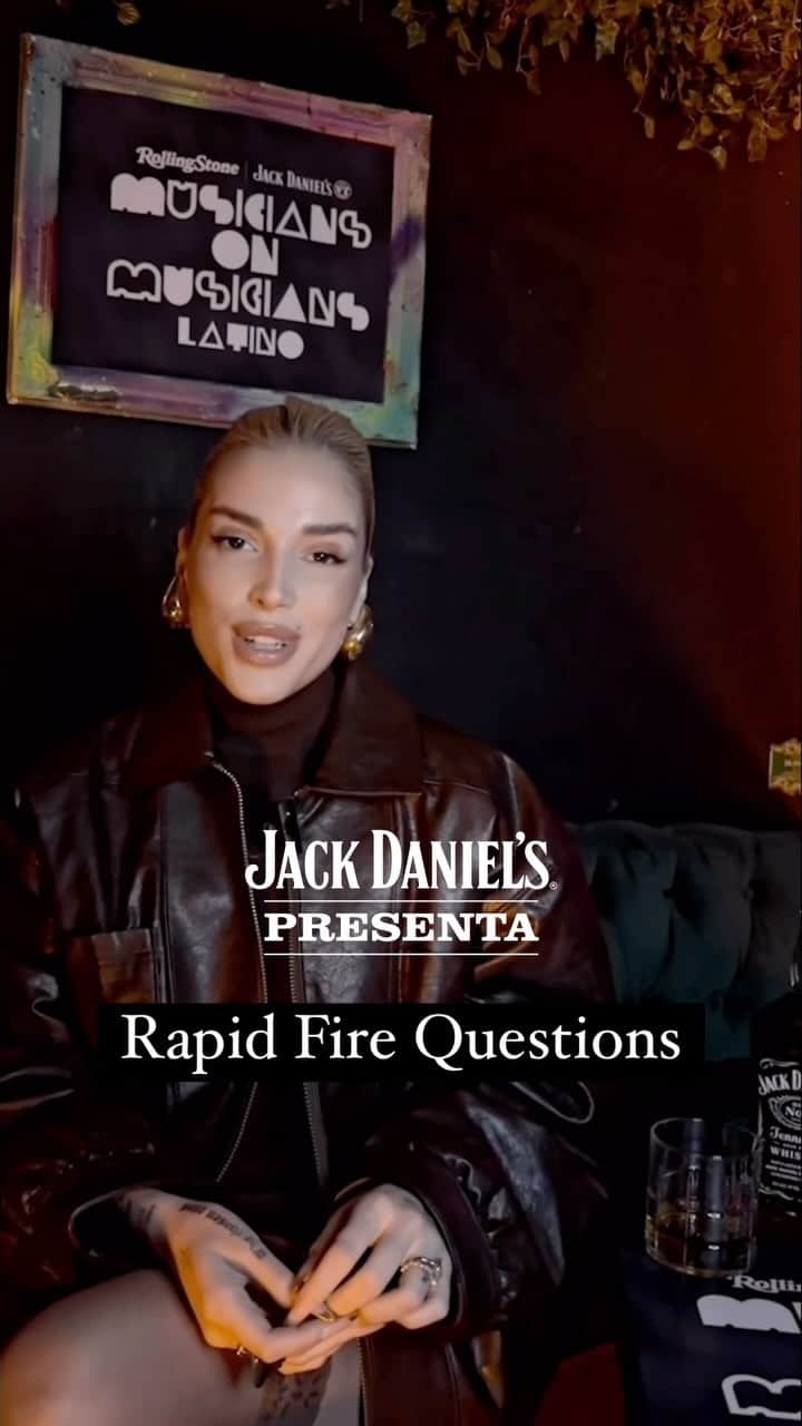 Rolling Stoneのインスタグラム：「#ad we caught up with @elenarose ahead of her conversation at Jack Daniel’s x Rolling Stone’s Musician on Musicians Latino event, to ask rapid fire questions about her Spanish culture, new music, and the best way to drink @jackdaniels_us 🥃  #JackPresenta #21+  Please Drink Responsibly.」