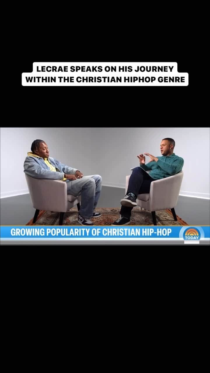 レクレーのインスタグラム：「Shoutout to our President and Co-Founder @lecrae for getting featured on the Today Show this morning to celebrate the impact of Christian Hip-Hop」