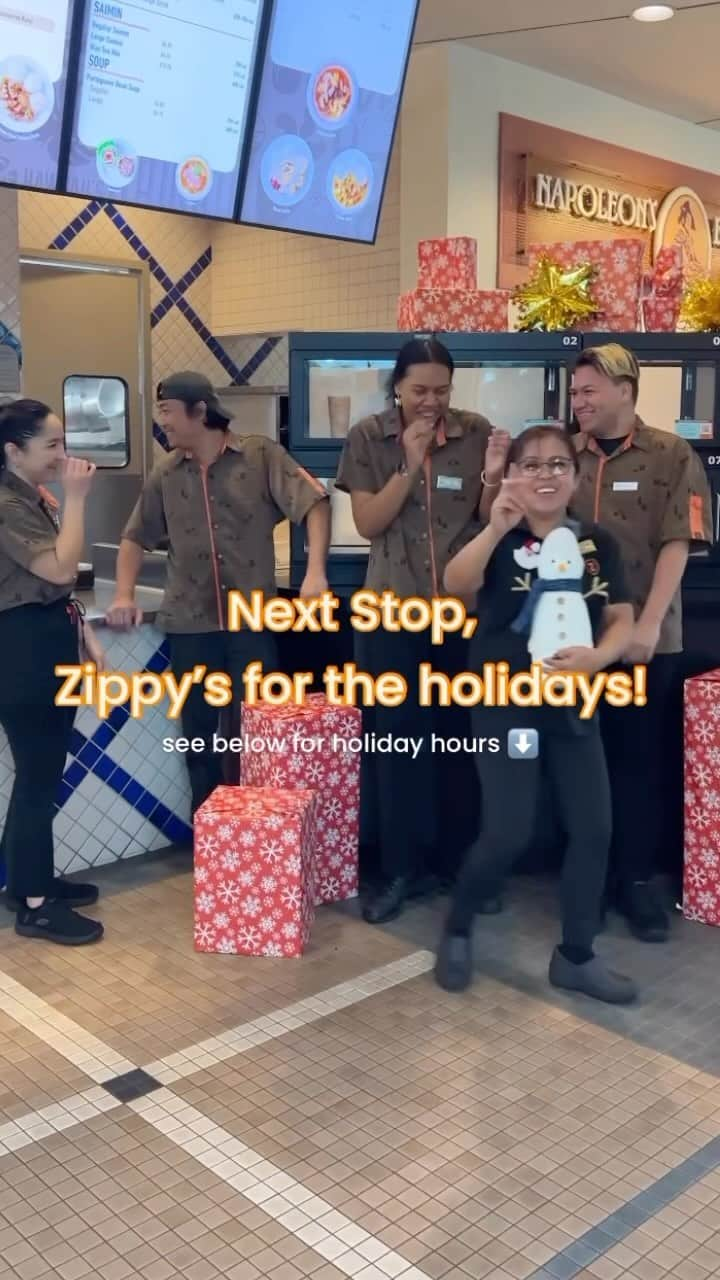 Zippy's Restaurantsのインスタグラム：「Home for the holidays? Make your #NextStopZippys! 🎄  For hours of operation, and up-to-date information about your favorite Zippy’s location, click the link in our bio!」