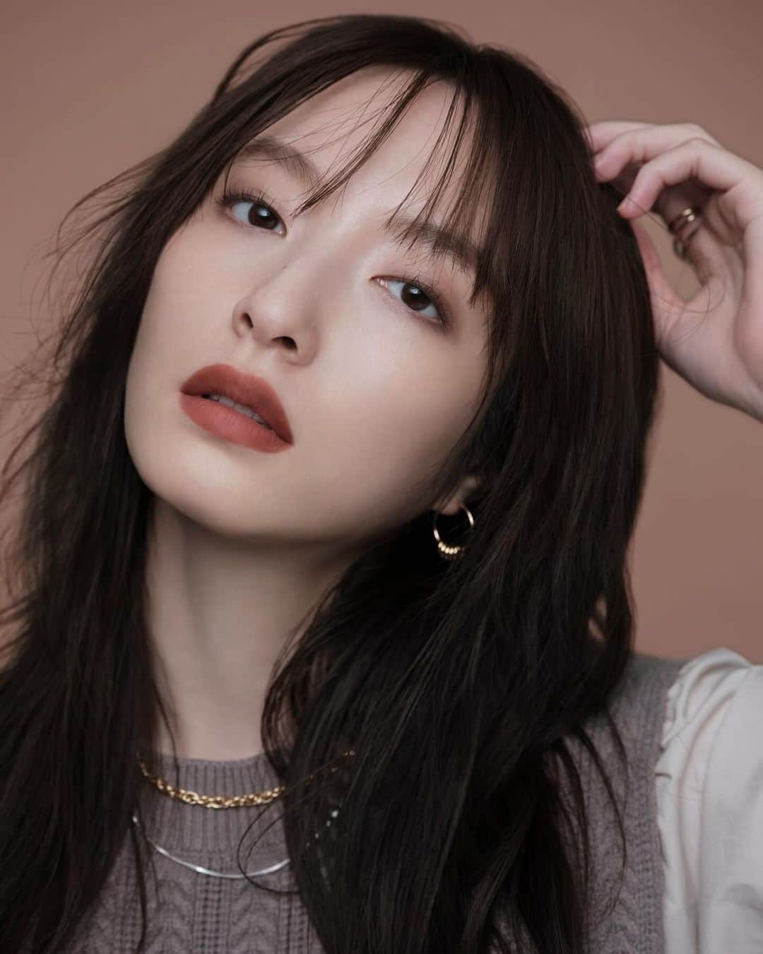佐藤さきさんのインスタグラム写真 - (佐藤さきInstagram)「KATE @kate.tokyo.official_jp  新色リップモンスタースフレマットM06の モデルをさせて頂きました💄」12月23日 17時57分 - sakisato29