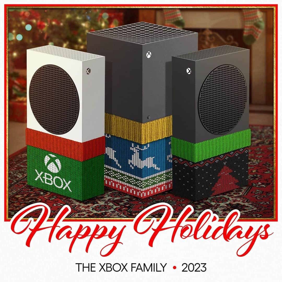 Xboxのインスタグラム：「#HappyHolidays from our (console) family to yours​」