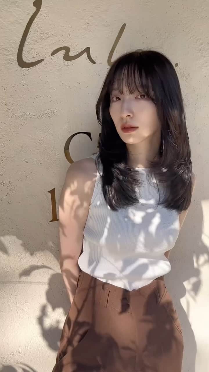 佐藤さきのインスタグラム：「✂︎♡  #haircut #hair #レイヤーカット」