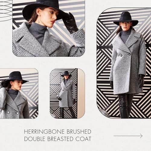 エリータハリのインスタグラム：「Strut through winter like it’s your own personal runway. Your coat isn’t just an outfit, it’s a statement. Shop our chic collection of luxury coats to get you through the season.  Exclusively available to shop at elietahari.com & Elie Tahari Collection Stores.」