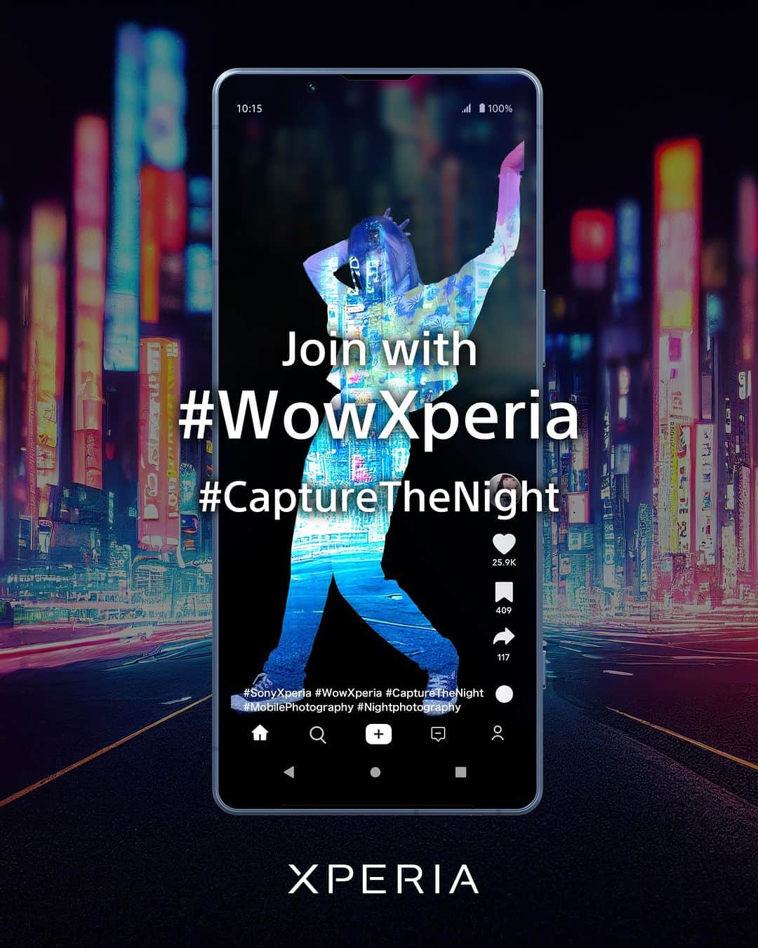 Sony Mobileのインスタグラム：「Have you already #CapturedTheNight with Xperia📱✨?​  Join our #CaptureTheNight campaign from Dec-Jan by posting on Instagram & using the #WowXperia hashtag for the chance to be featured on our Instagram channel 🌃📷! ​  Follow our channel and capture the nighttime world with Xperia – and don't forget to post them with #WowXperia! ​  For your image to be eligible for reposting, you must ensure the following: ​  ​ ✓You tag #WowXperia, the name of your country or region (e.g. #Japan), and the name of your Xperia device (e.g. #Xperia5V) ​ ✓You capture with an Xperia device ​ ✓You follow @SonyXperia on Instagram ​ ✓You read and accept our Terms & Conditions ​  ​ If we choose to feature your photo or movie, we will contact you first via Instagram Direct. ​ ​ #Sony #Xperia #SonyXperia #WowXperia #CaptureTheNight」