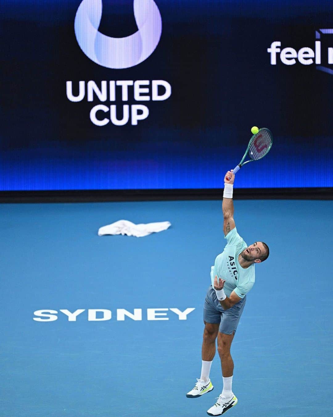 ボルナ・チョリッチのインスタグラム：「Ready to start new season 🇭🇷 @unitedcuptennis  📸: @unitedcuptennis @atptour  #croatiafulloflife」