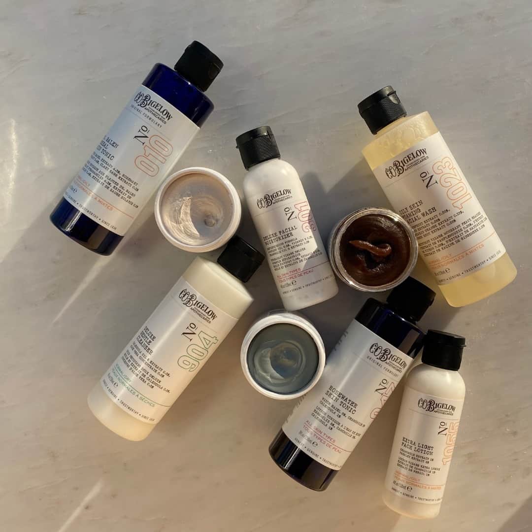 C.O. Bigelowのインスタグラム：「Start the new year with a fresh glow! ✨ Treat yourself to a 🆕 skincare routine with our Deluxe Face Care Set for Normal to Dry skin or the Ultimate Face Care Set for Normal to Oily skin. Here's to a radiant and rejuvenated you in 2024! 💫」