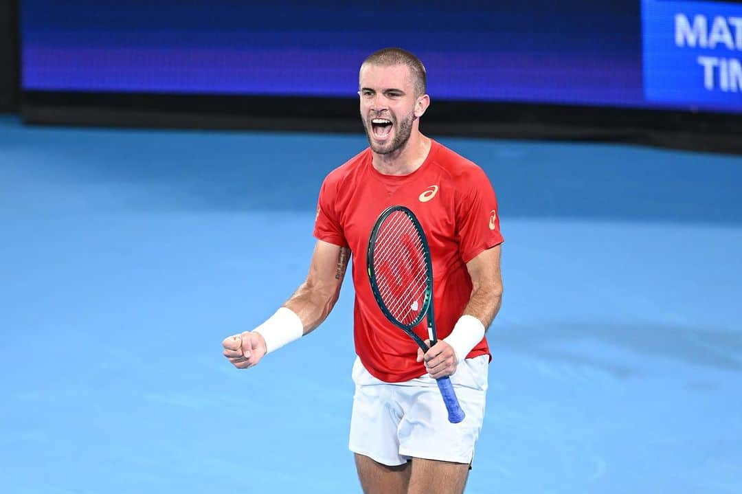 ボルナ・チョリッチのインスタグラム：「Always an honour to represent my country🇭🇷🇭🇷❤️ @unitedcuptennis」