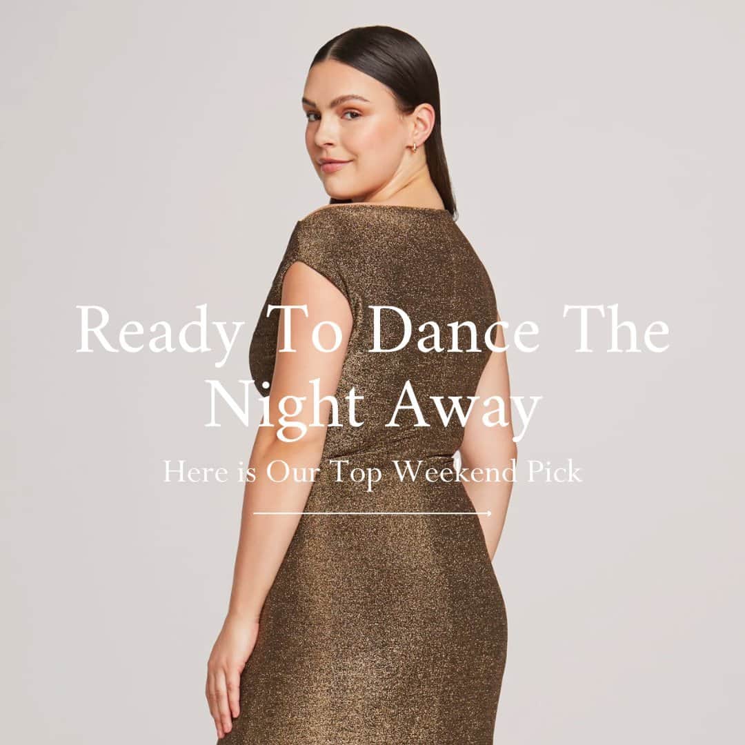 アンクラインのインスタグラム：「End the work week by slipping into the Metallic Ruched Midi Dress for a night out. A little bit of shimmer will never do you wrong!   Shop our Clearance Sale now, and get an extra 15% off! This week only!   Want access to even more savings? Become an #AnneInsider. Visit our site for details!」